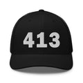 413 Area Code Trucker Cap