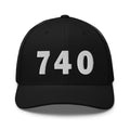 740 Area Code Trucker Cap