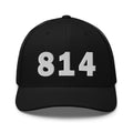 814 Area Code Trucker Cap