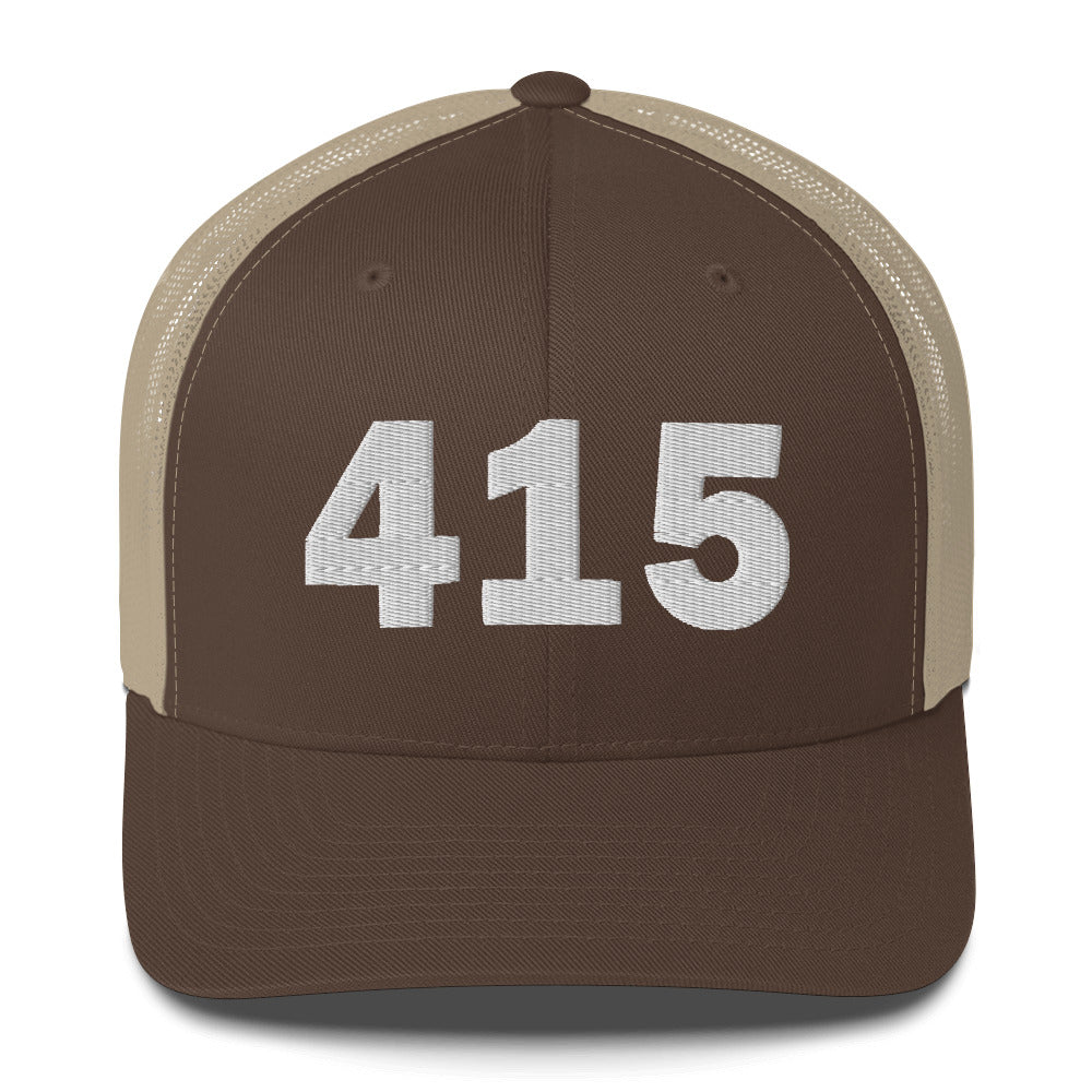 415 Area Code Trucker Cap