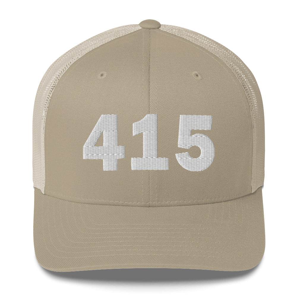 415 Area Code Trucker Cap