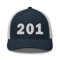 201 Area Code Trucker Cap