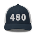 480 Area Code Trucker Cap