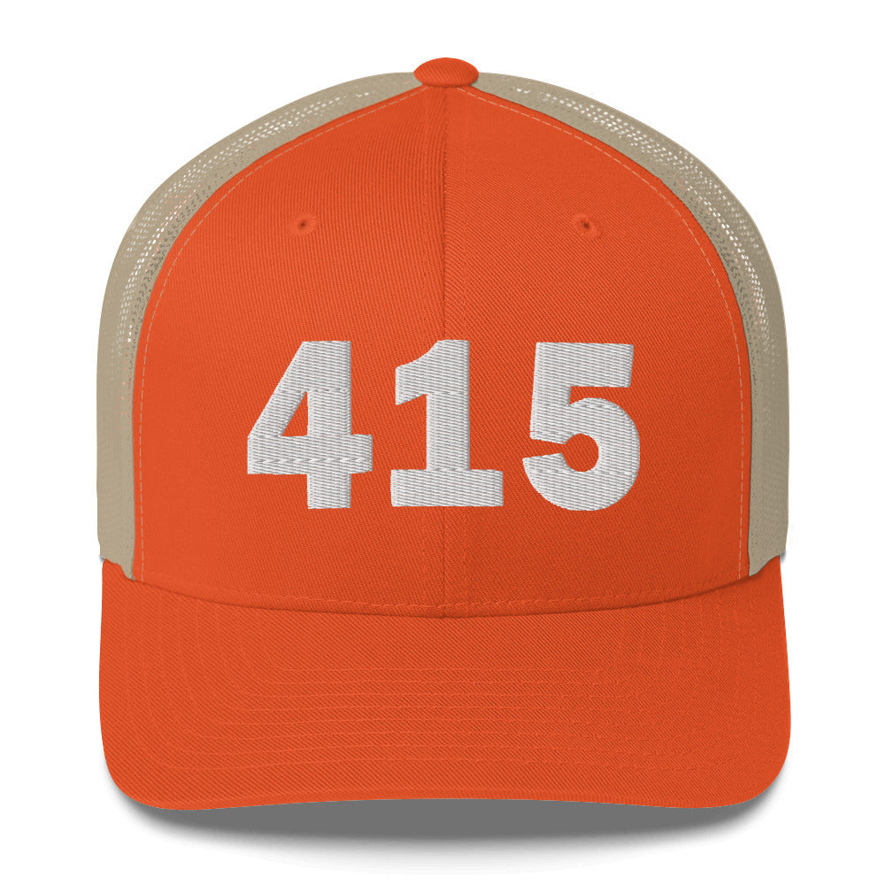 415 Area Code Trucker Cap