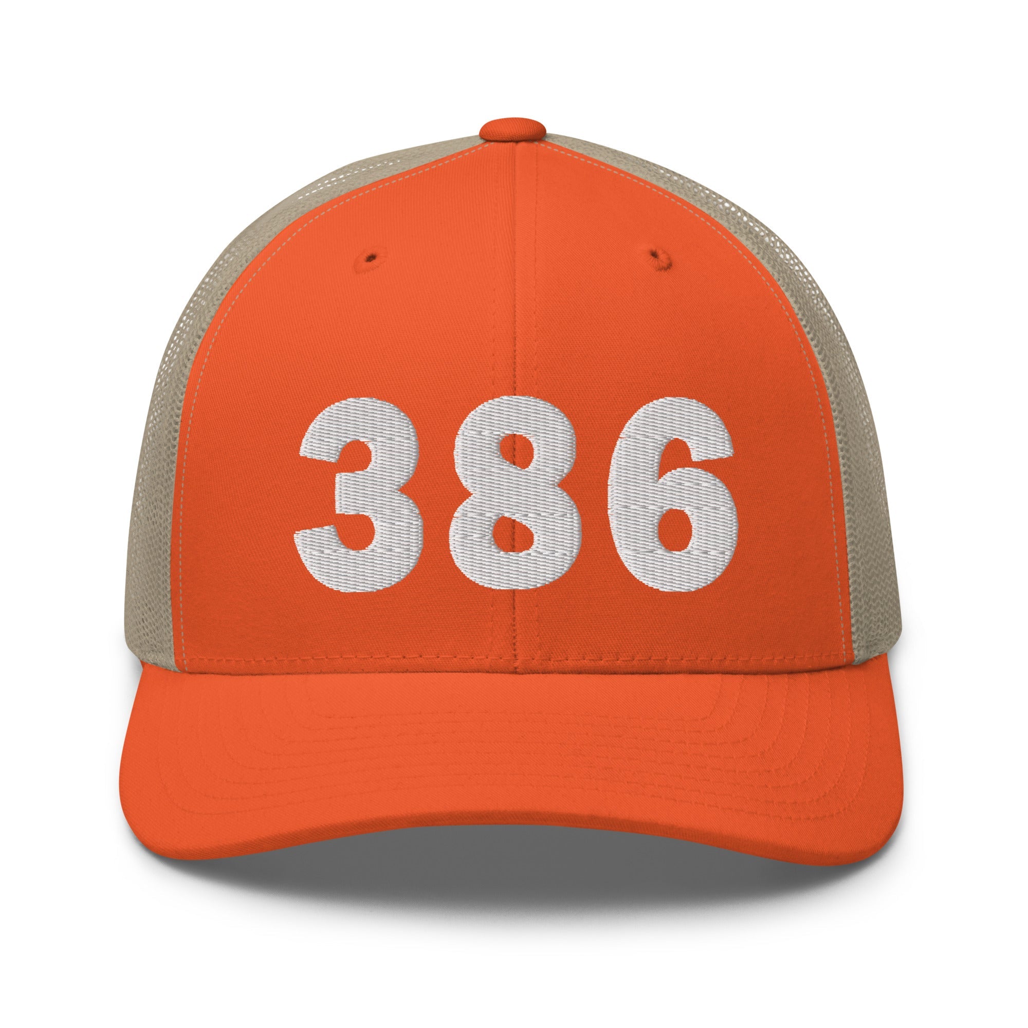 386 Area Code Trucker Cap