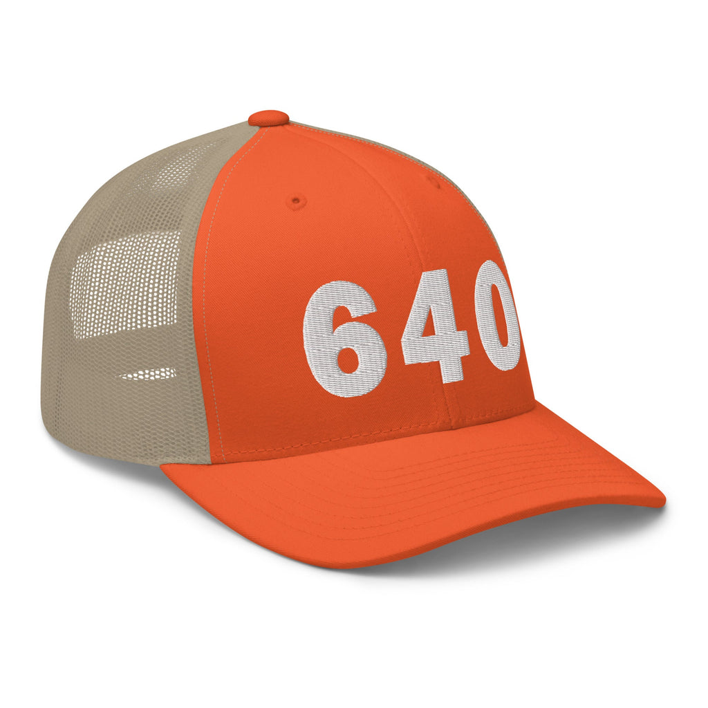 640 Area Code Trucker Hat