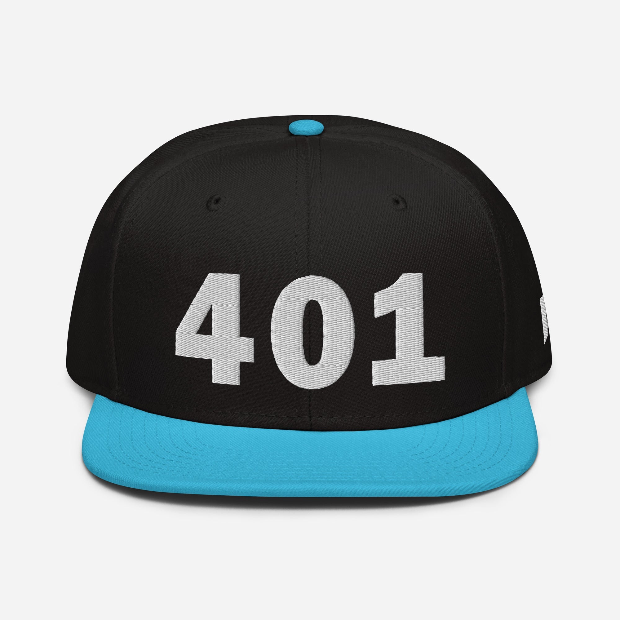 401 Area Code Snapback Hat