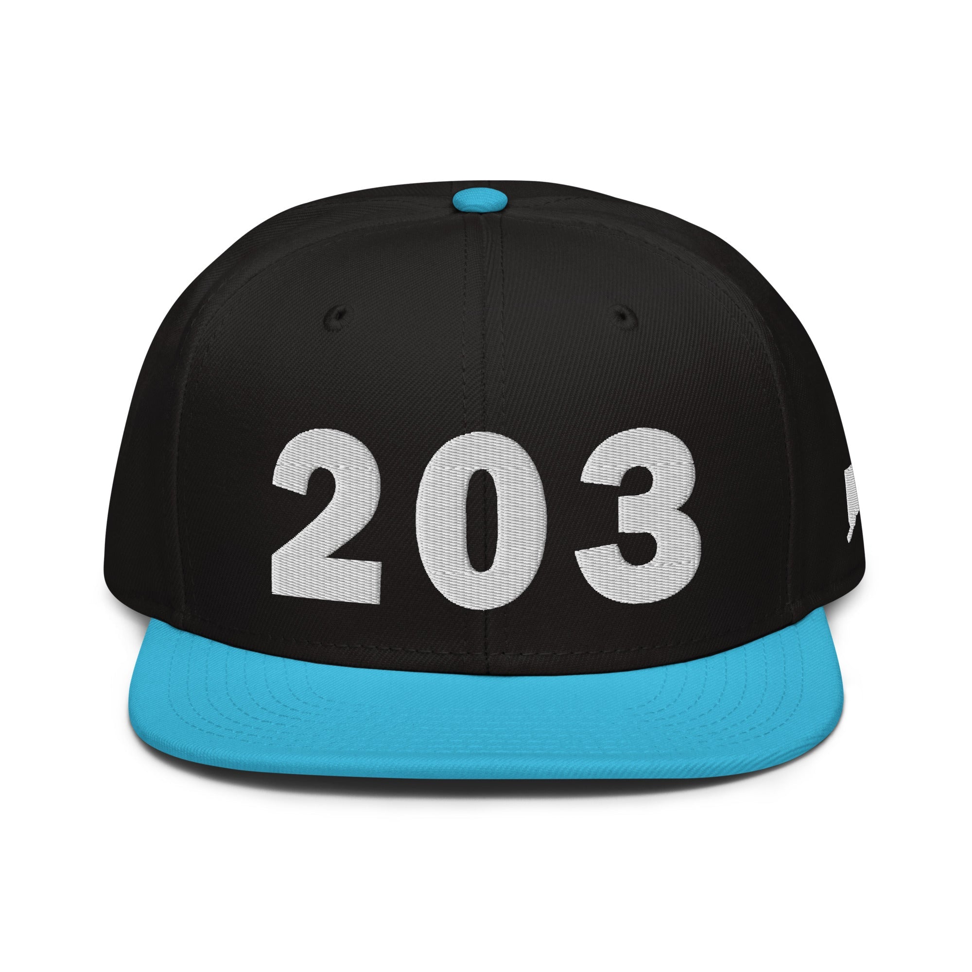 203 Area Code Snapback Hat