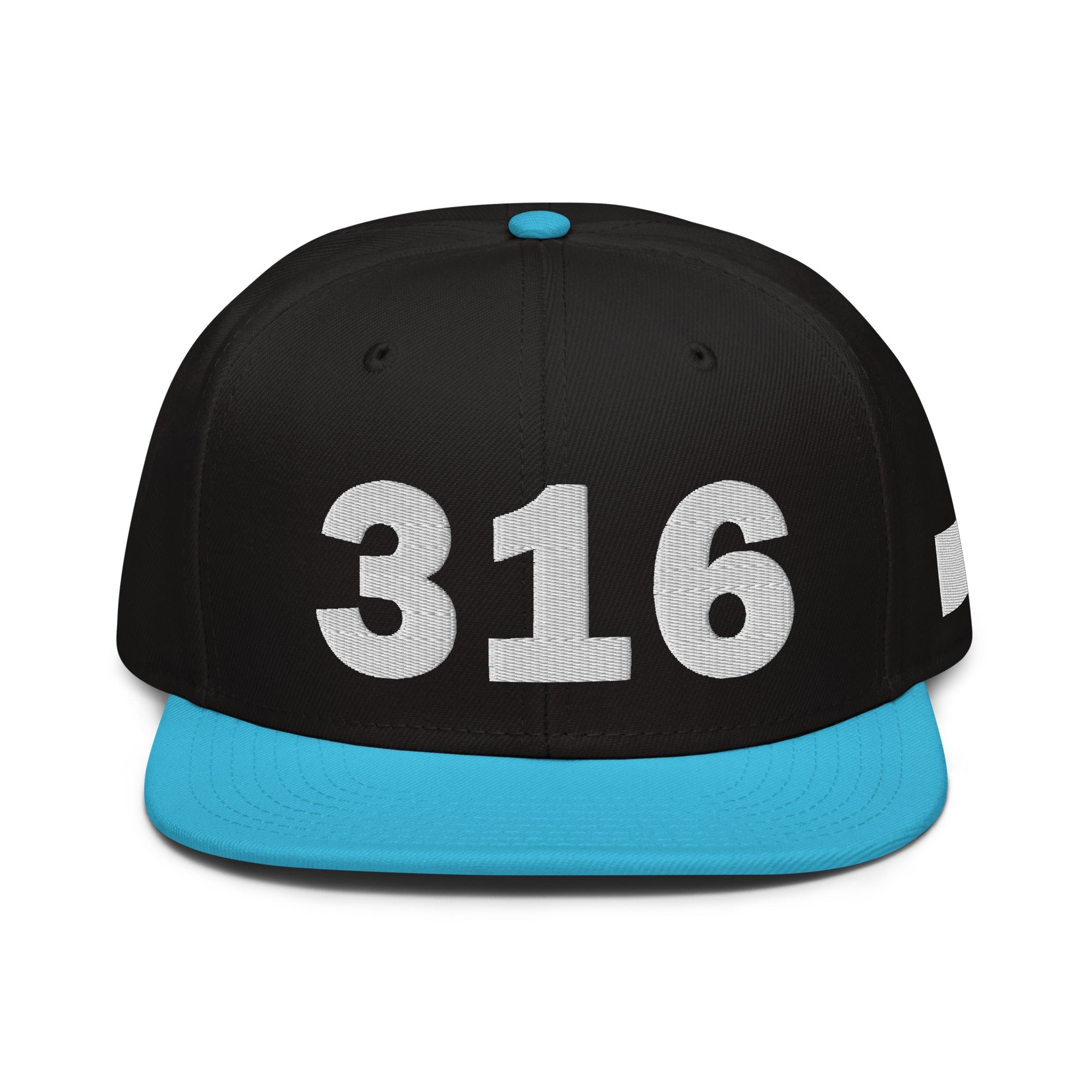 316 Area Code Snapback Hat