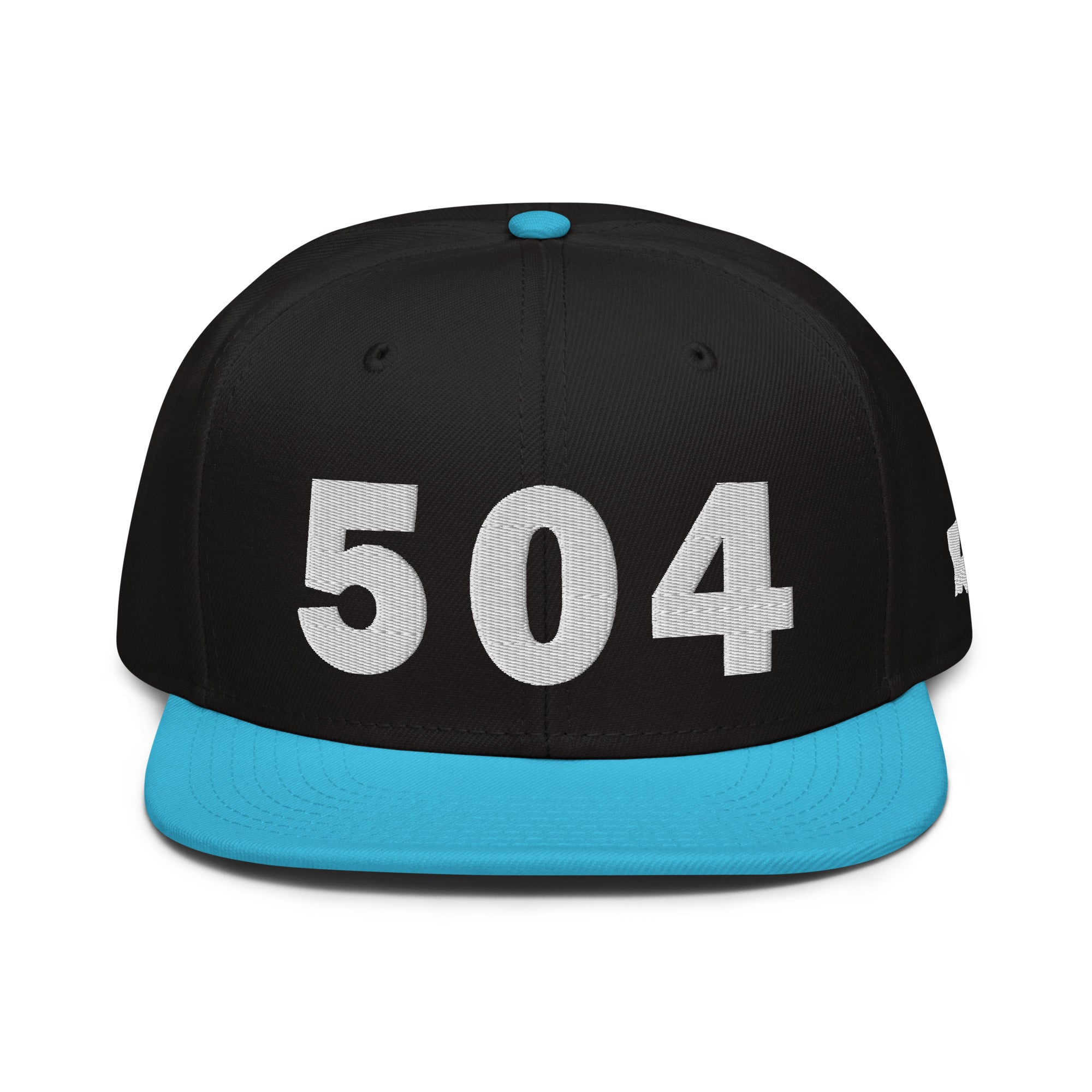 504 Area Code Snapback Hat