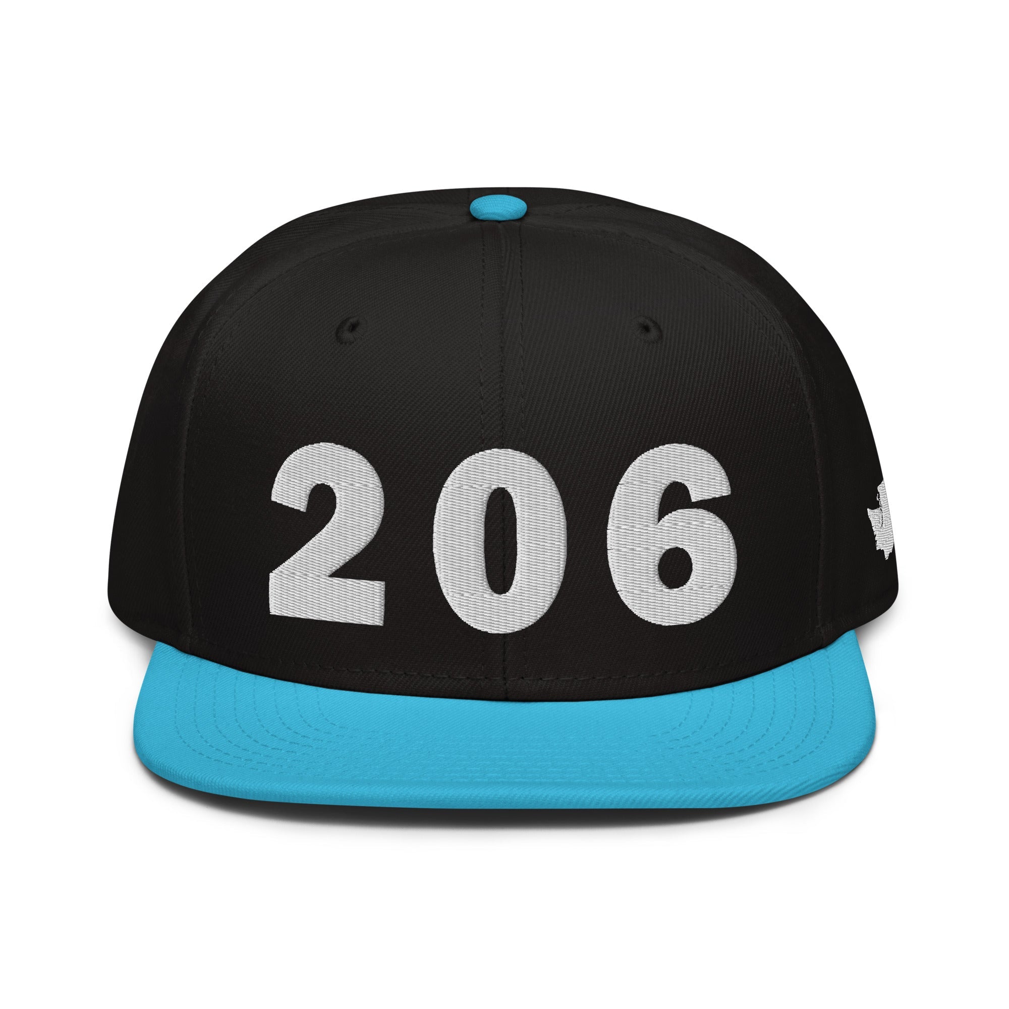 206 Area Code Snapback Hat