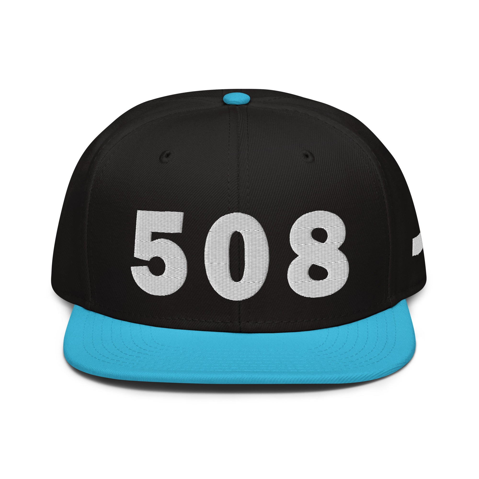 508 Area Code Snapback Hat