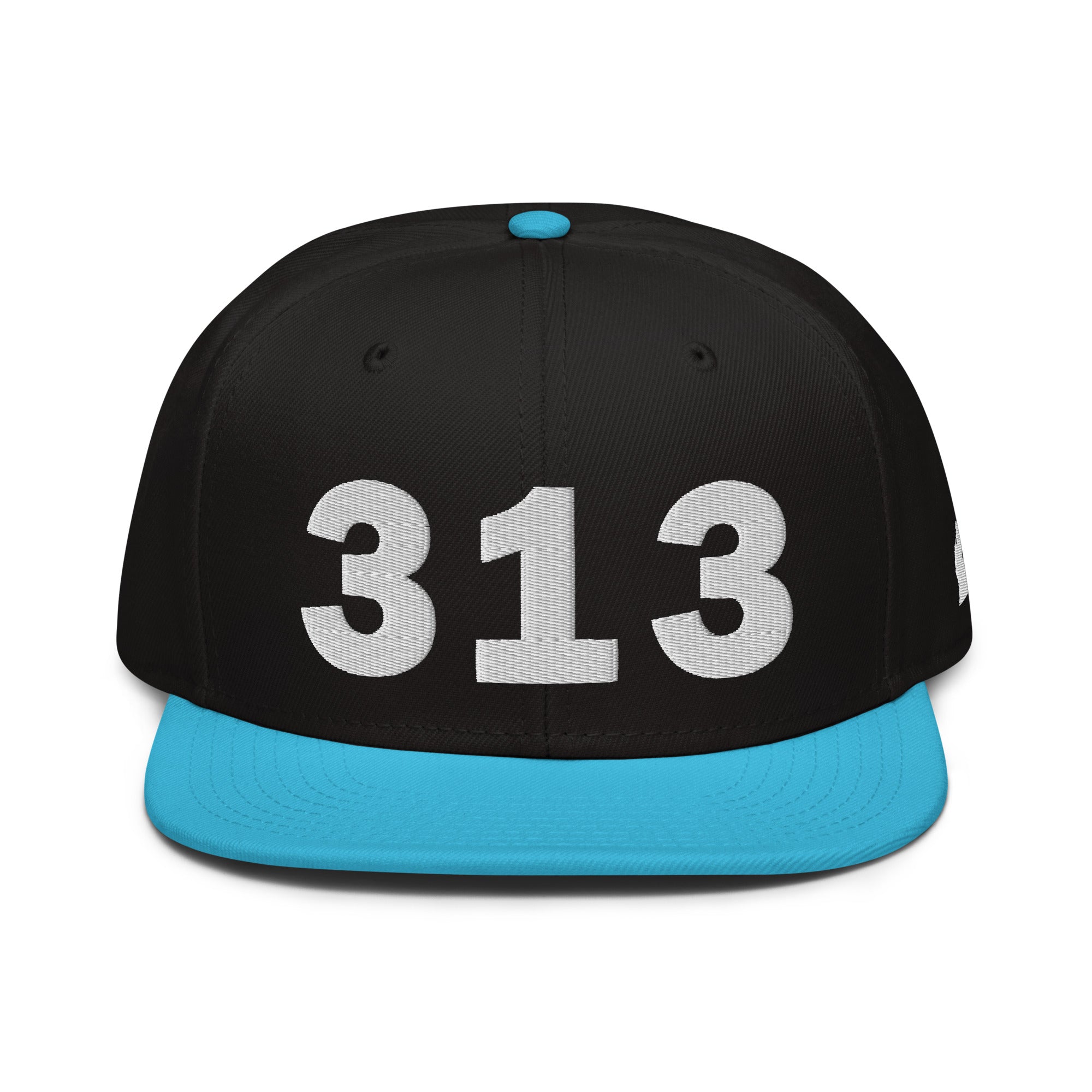 313 Area Code Snapback Hat