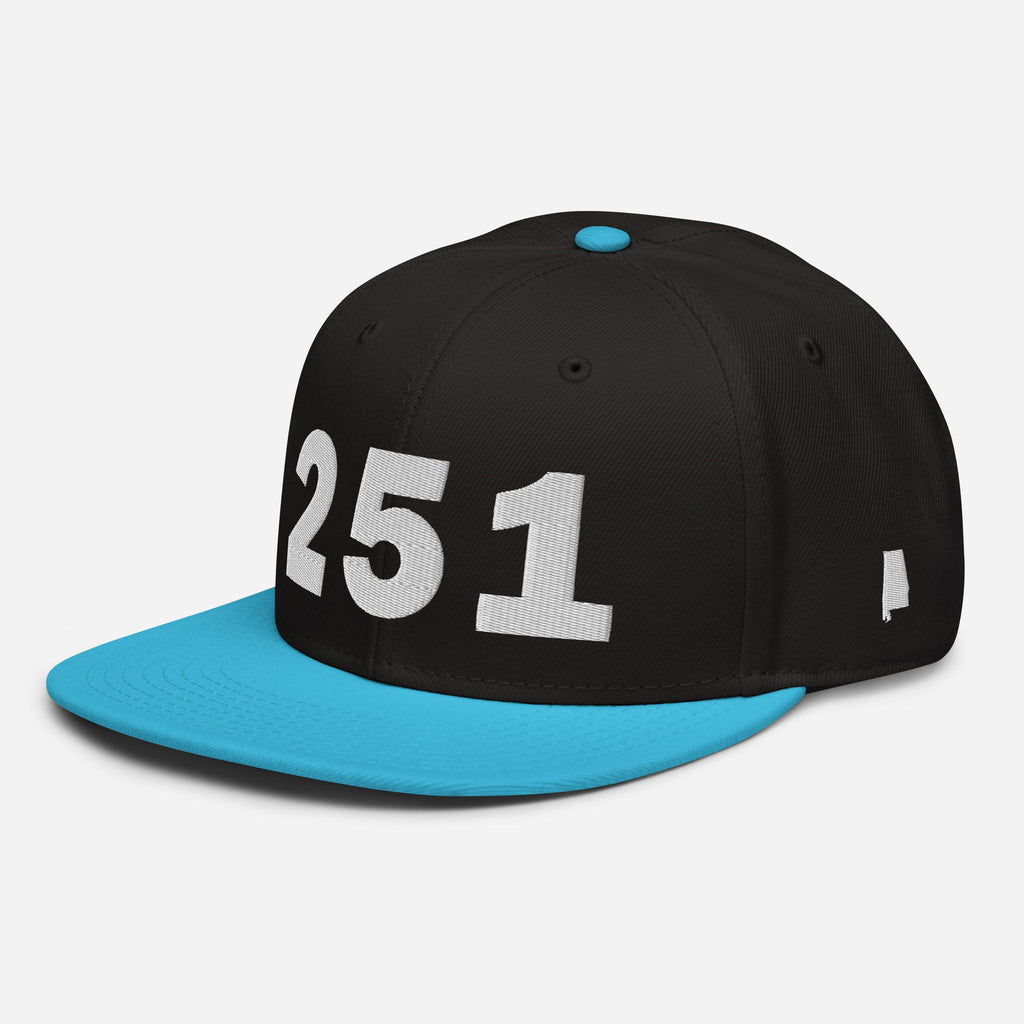 251 Area Code Snapback Hat