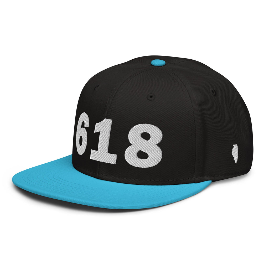 618 Area Code Snapback Hat