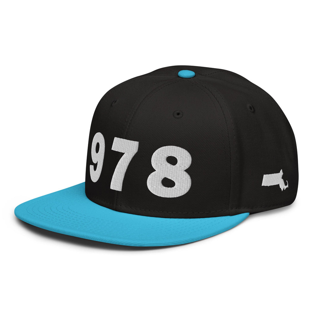 978 Area Code Snapback Hat