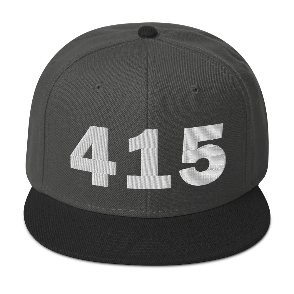 415 Area Code Snapback Hat