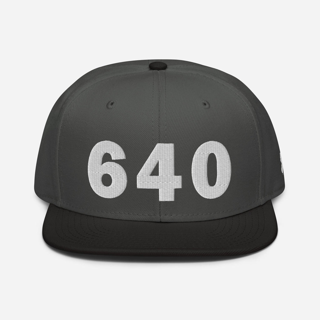 640 Area Code Snapback Hat