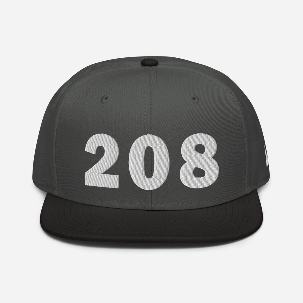 208 Area Code Snapback Hat
