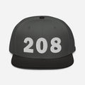 208 Area Code Snapback Hat