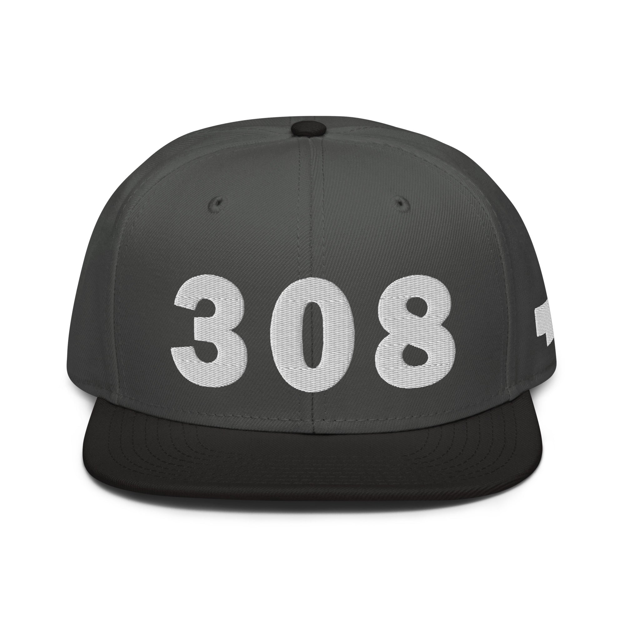 308 Area Code Snapback Hat