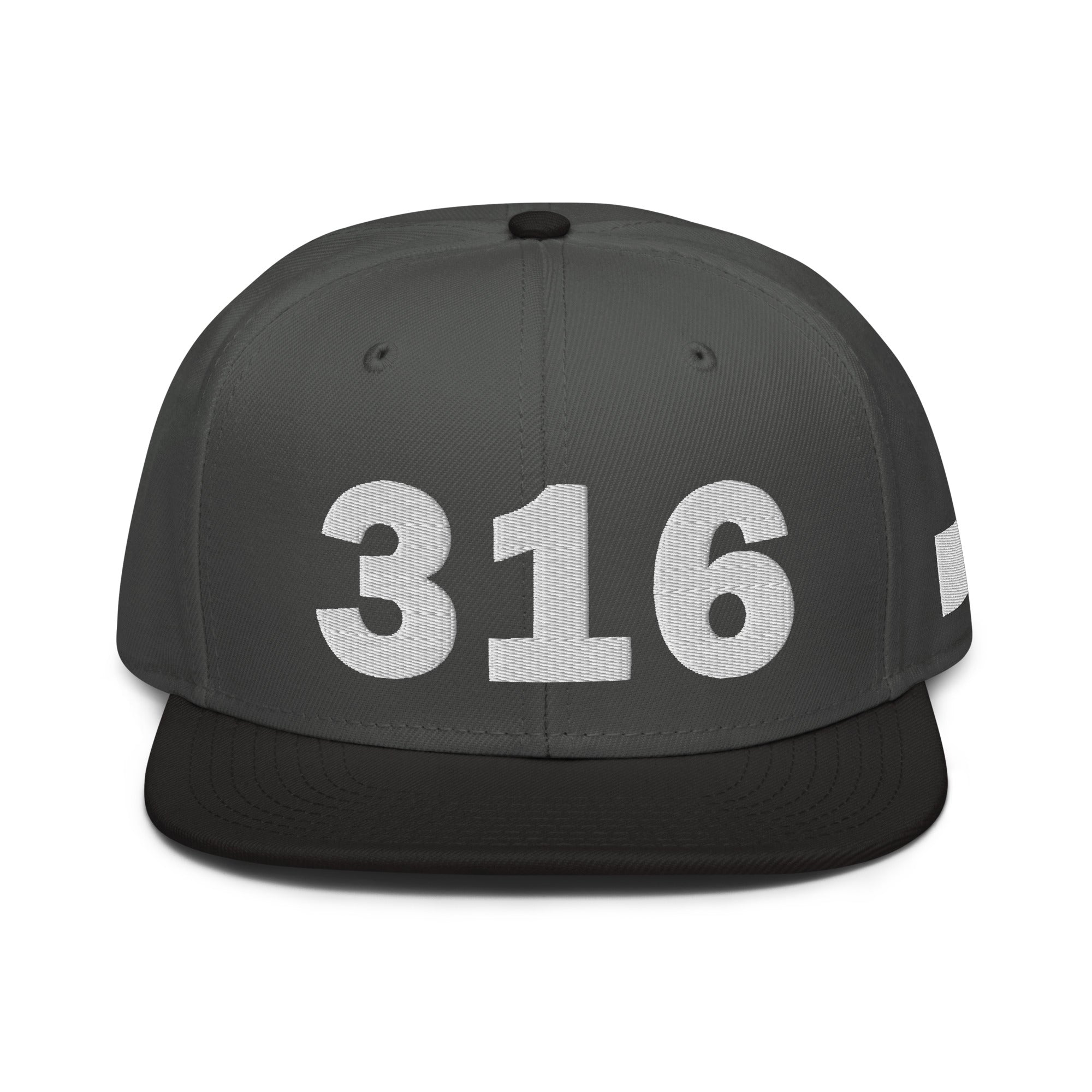 316 Area Code Snapback Hat