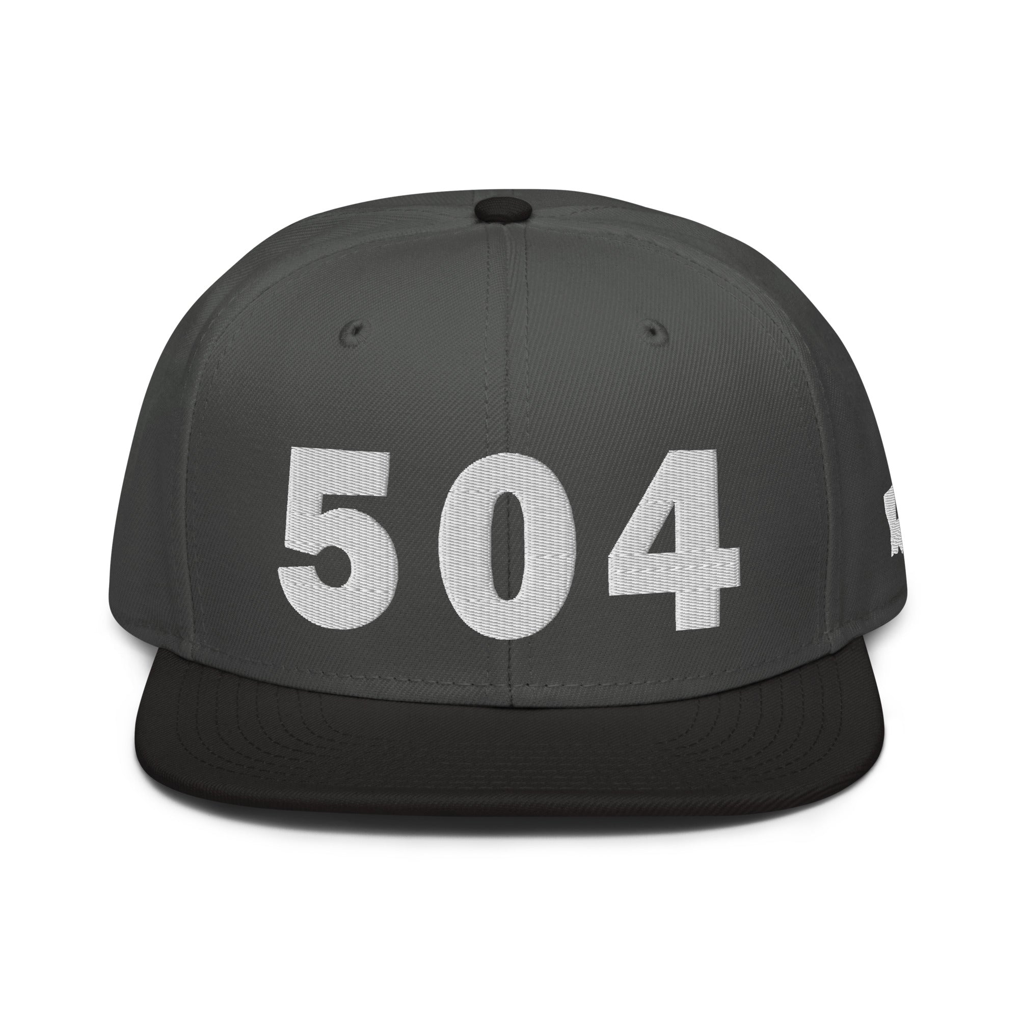 504 Area Code Snapback Hat