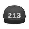 213 Area Code Snapback Hat