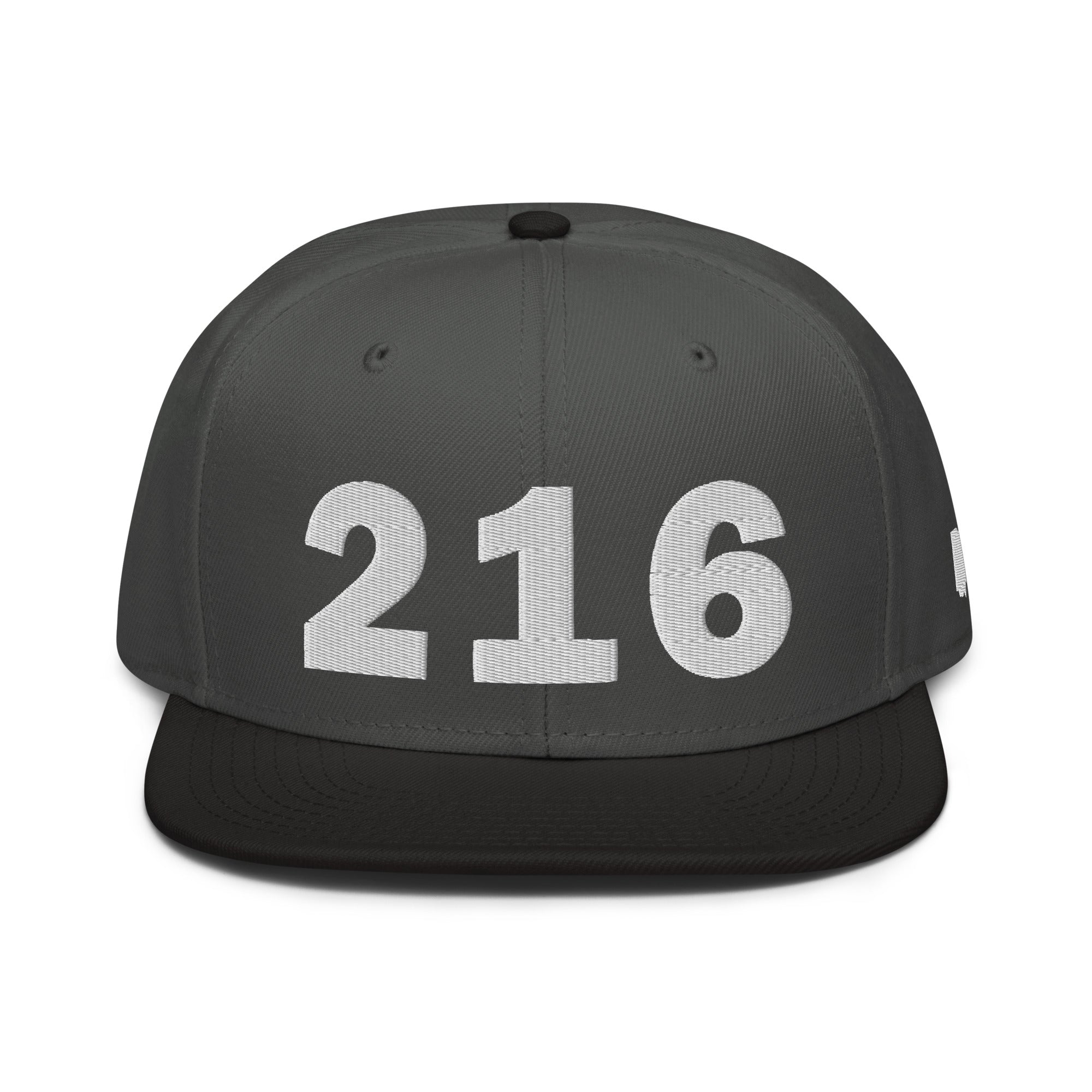216 Area Code Snapback Hat