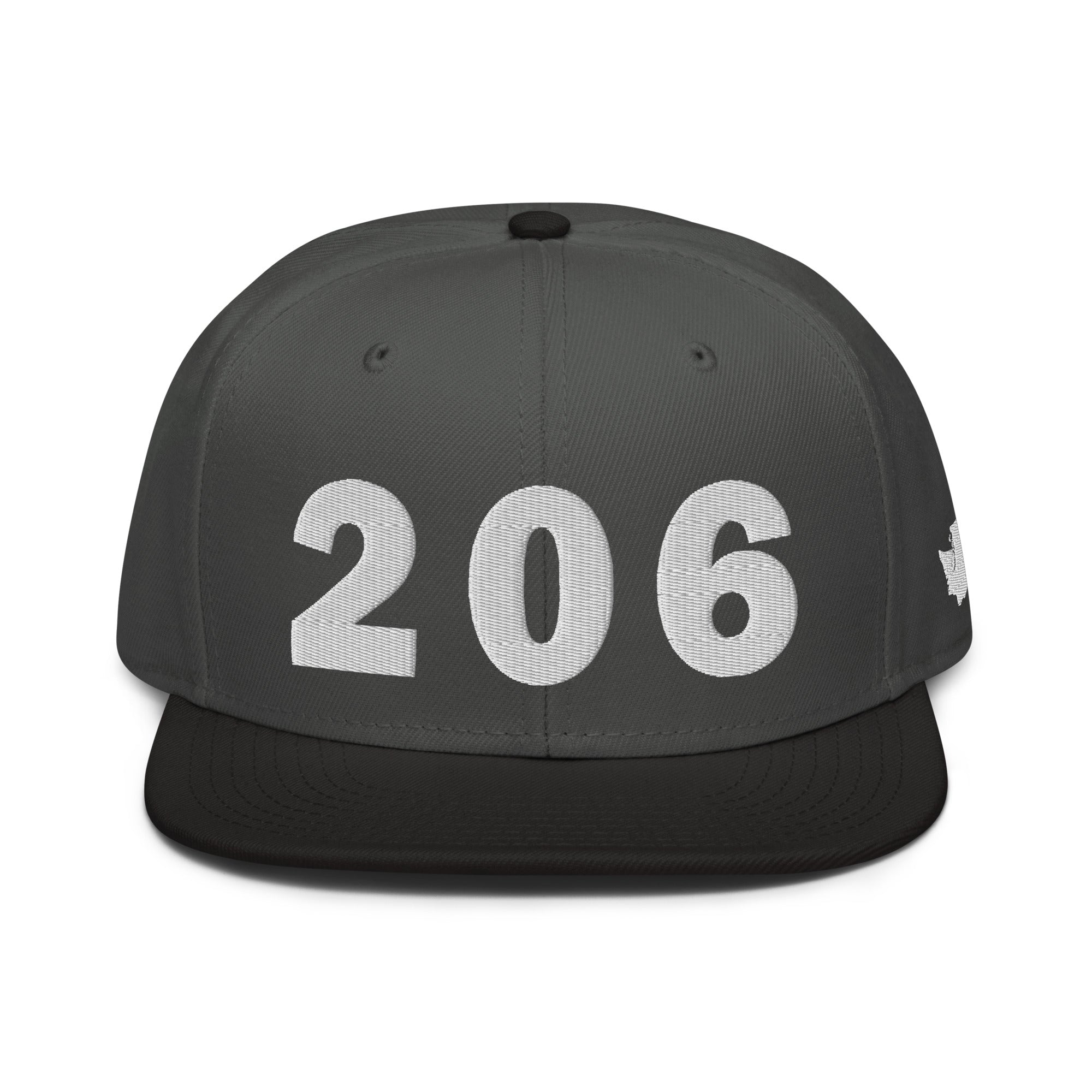 206 Area Code Snapback Hat