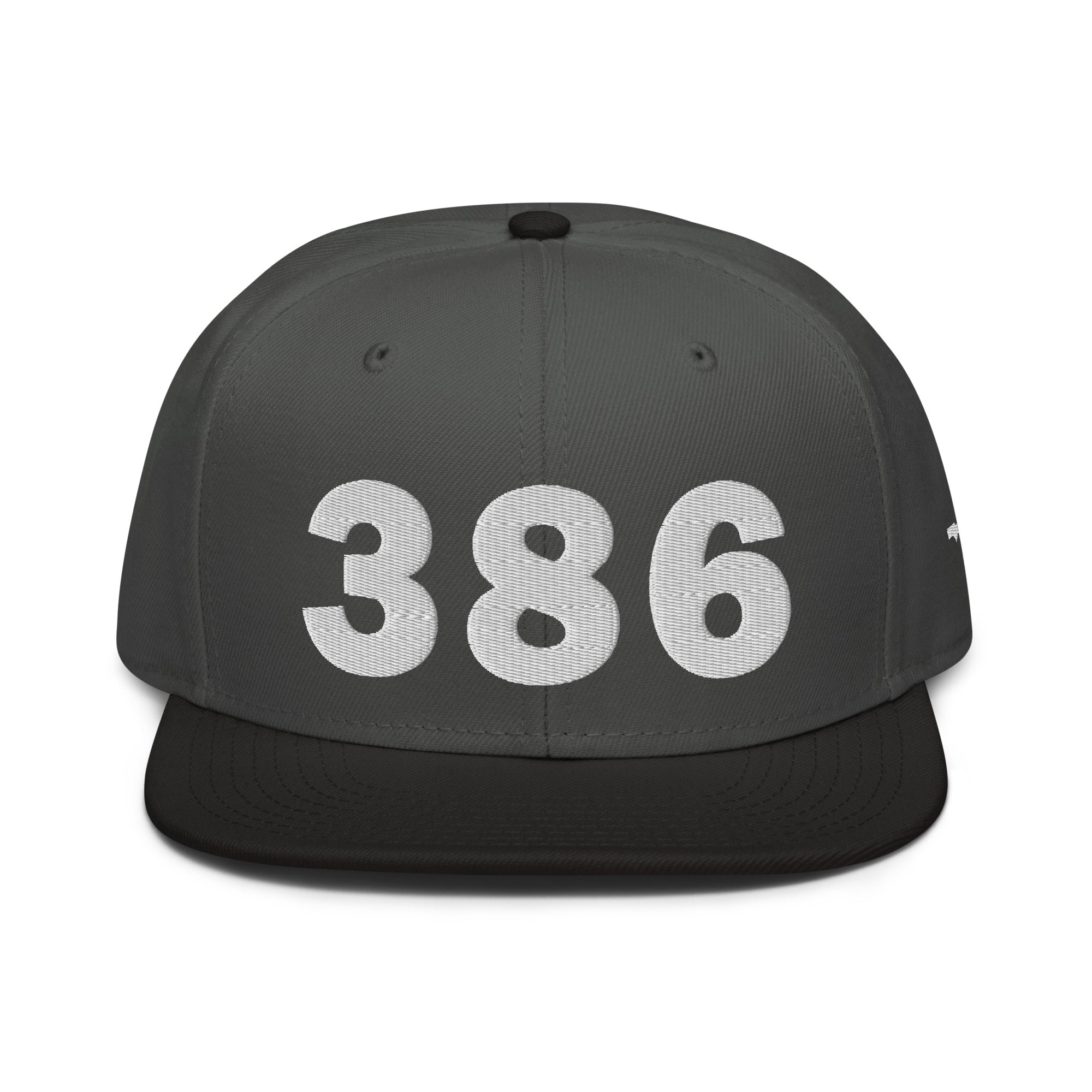 386 Area Code Snapback Hat