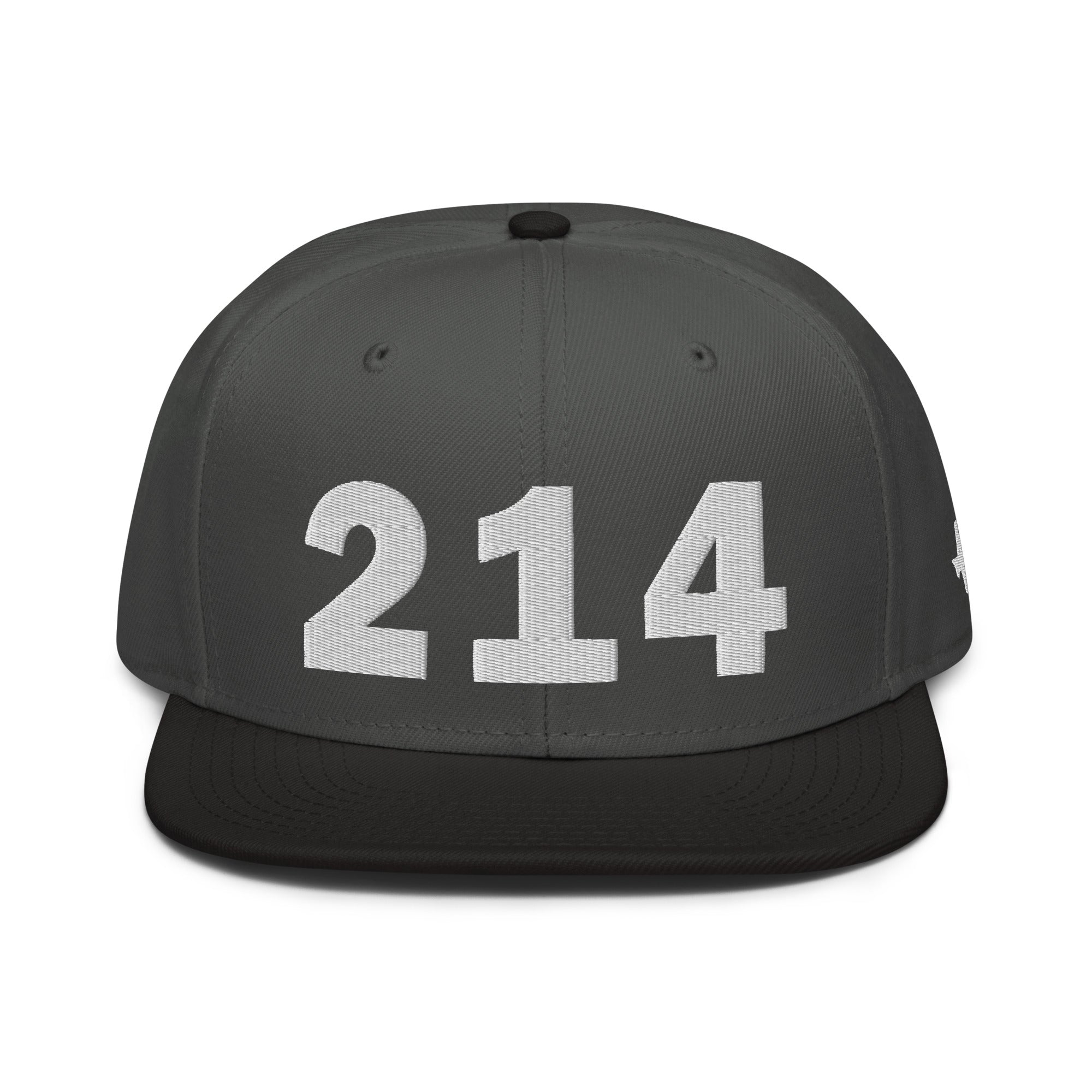 214 Area Code Snapback Hat