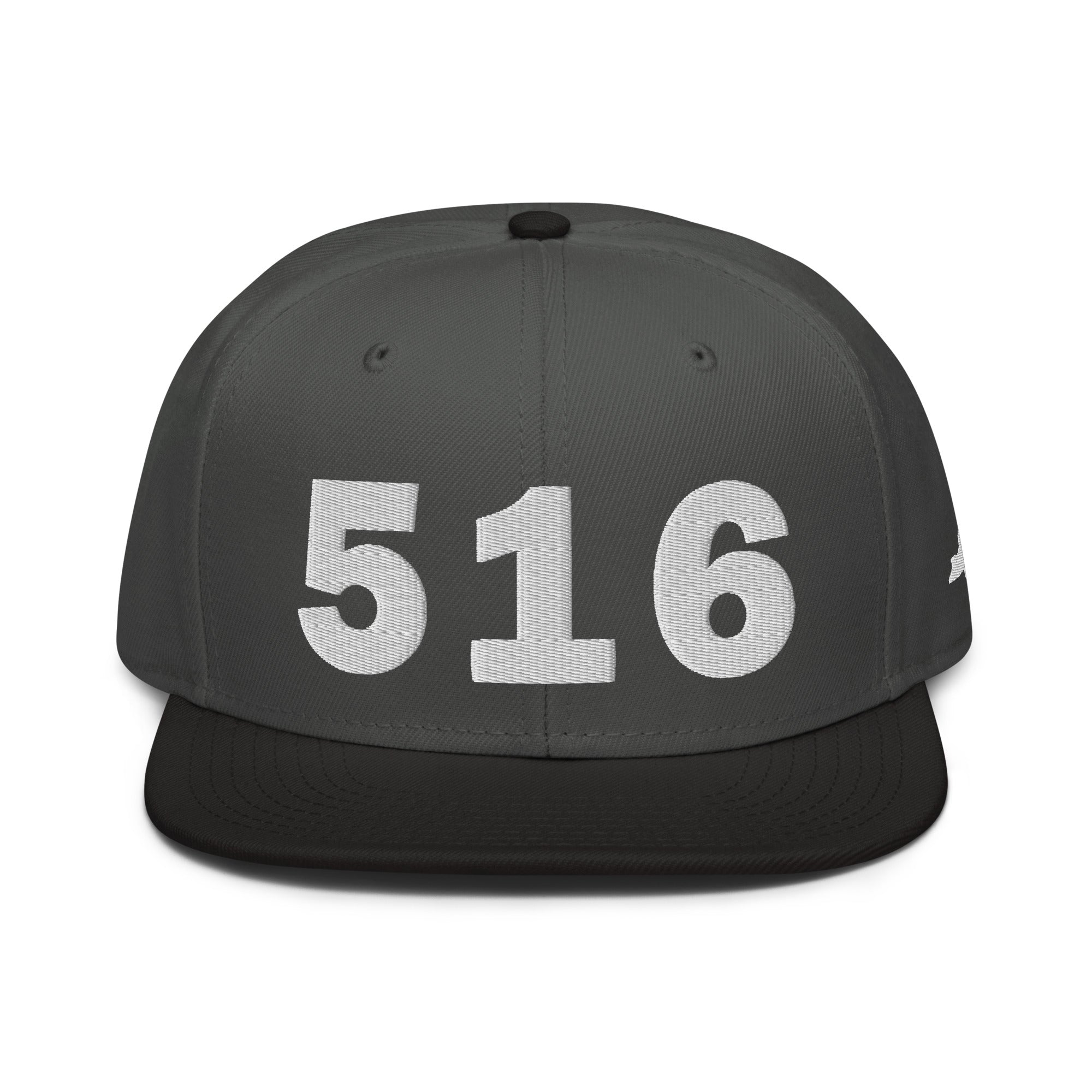 516 Area Code Snapback Hat