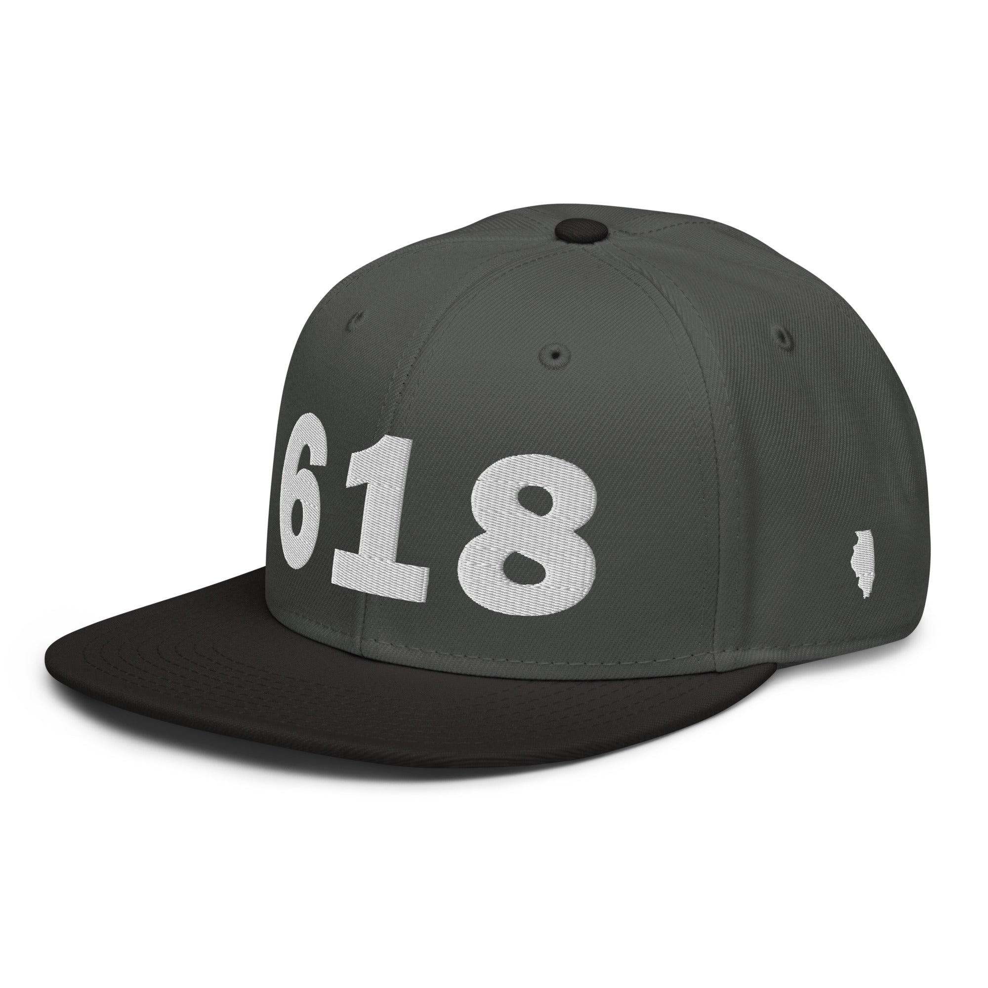 618 Area Code Snapback Hat