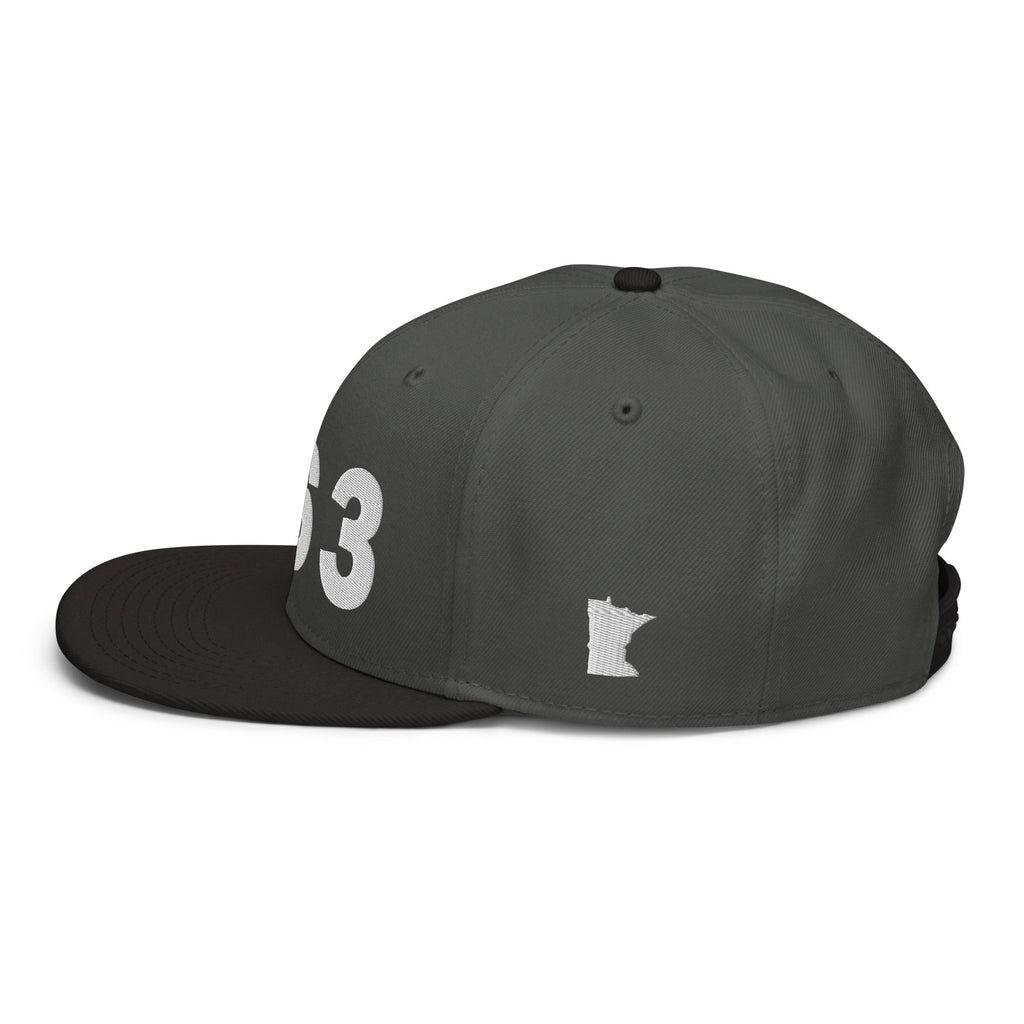 763 Area Code Snapback Hat