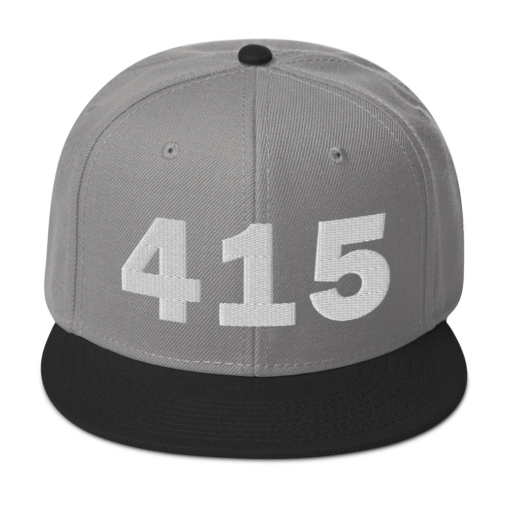 415 Area Code Snapback Hat