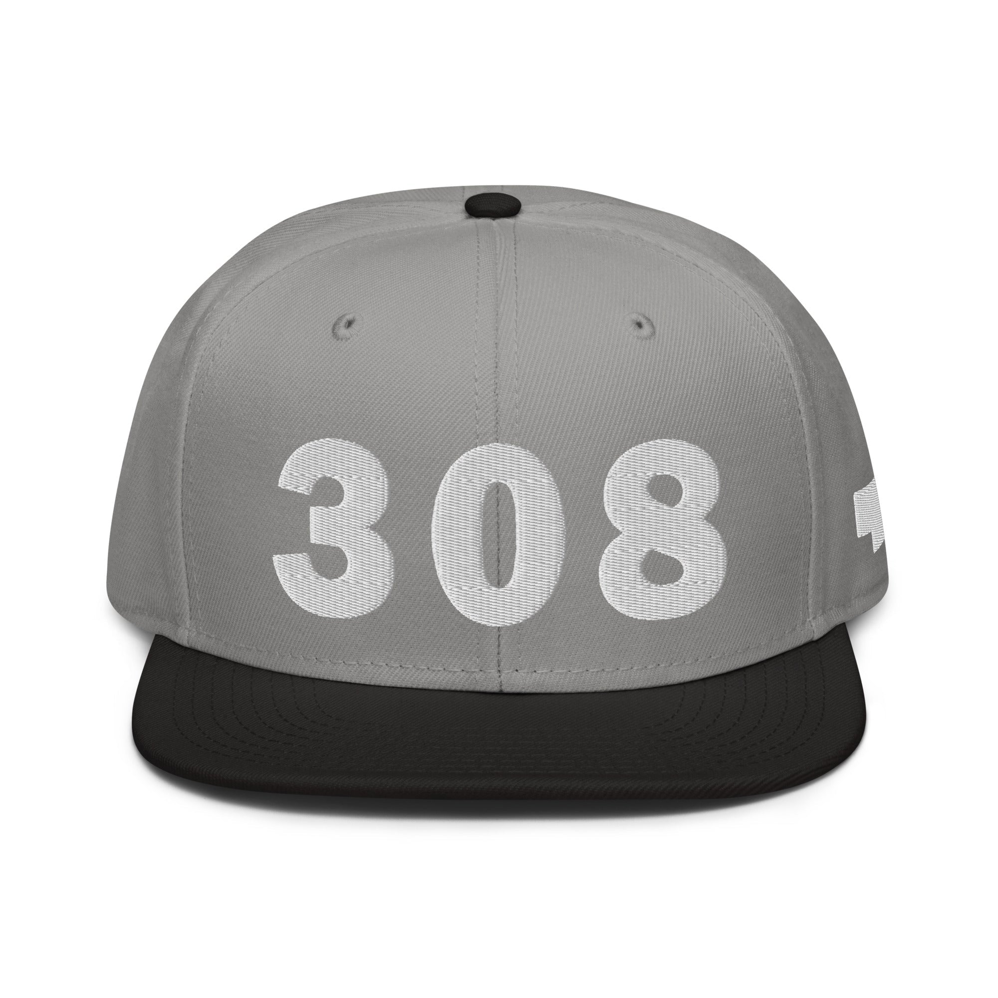 308 Area Code Snapback Hat