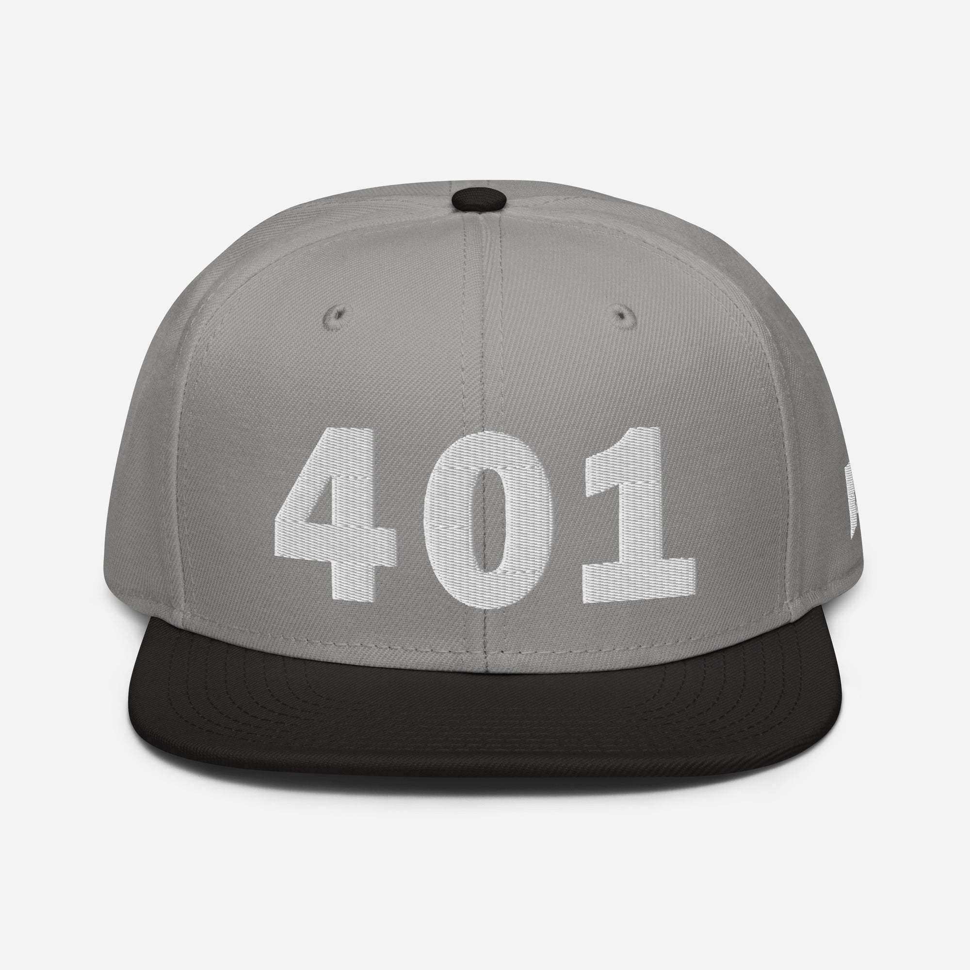 401 Area Code Snapback Hat
