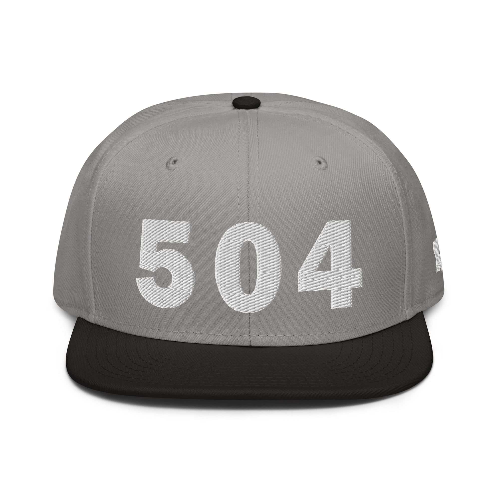 504 Area Code Snapback Hat