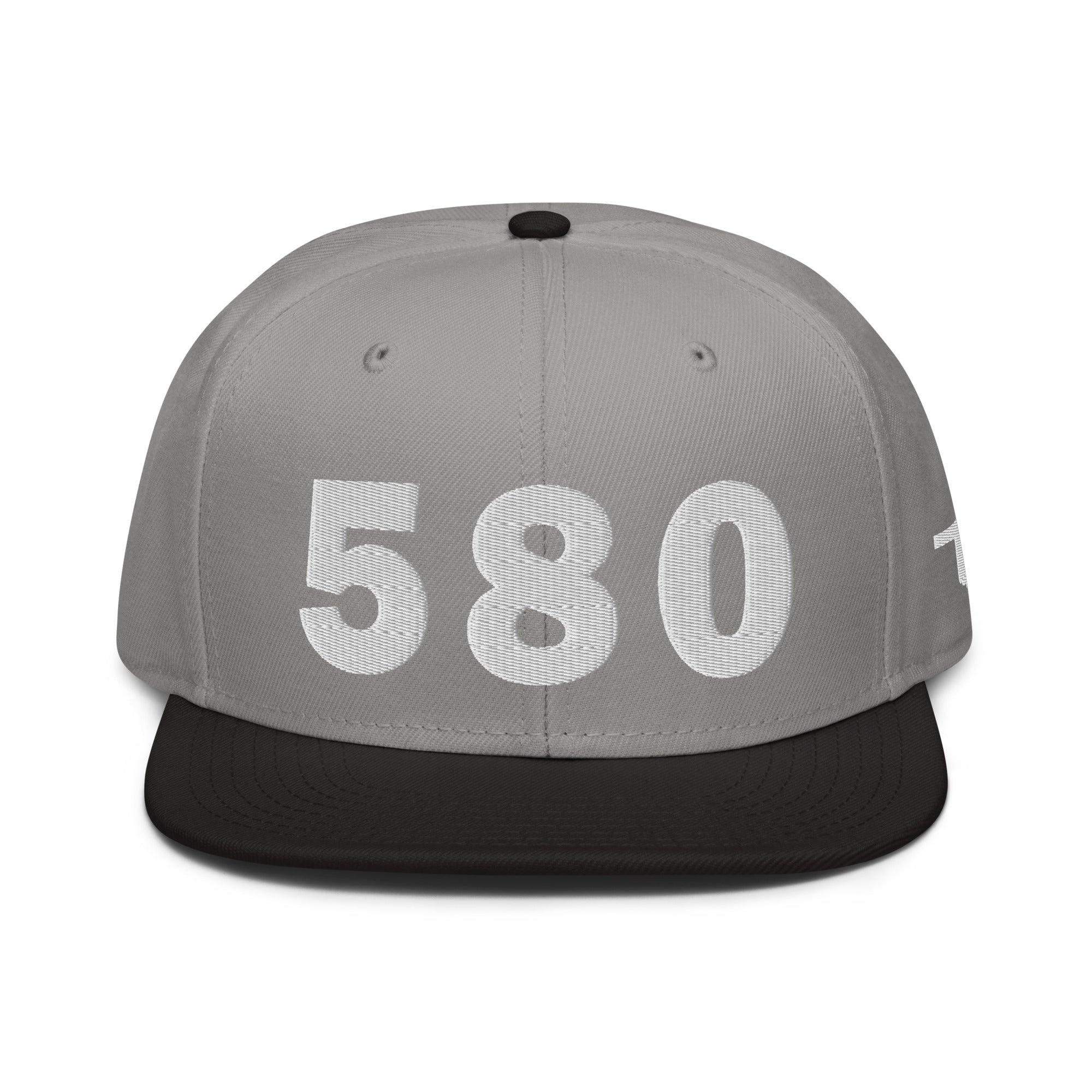 580 Area Code Snapback Hat