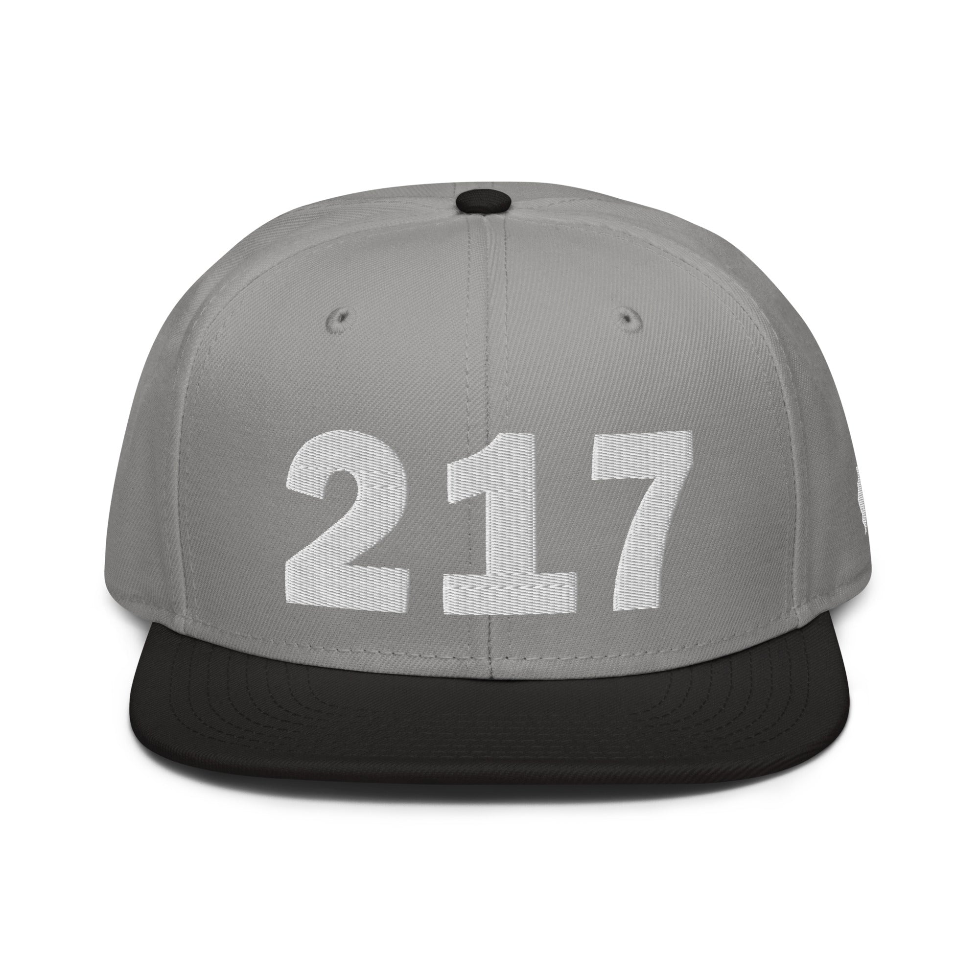 217 Area Code Snapback Hat