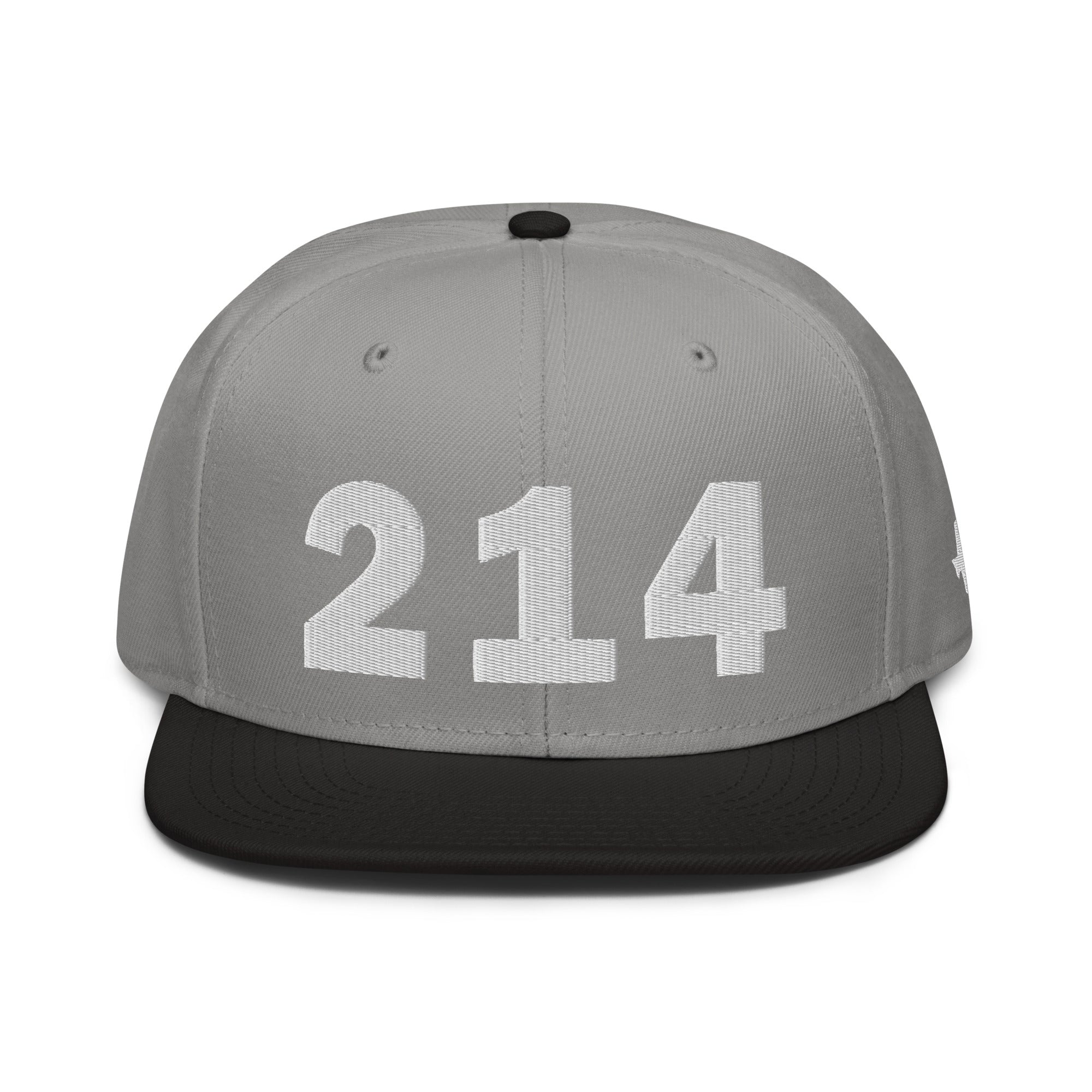 214 Area Code Snapback Hat