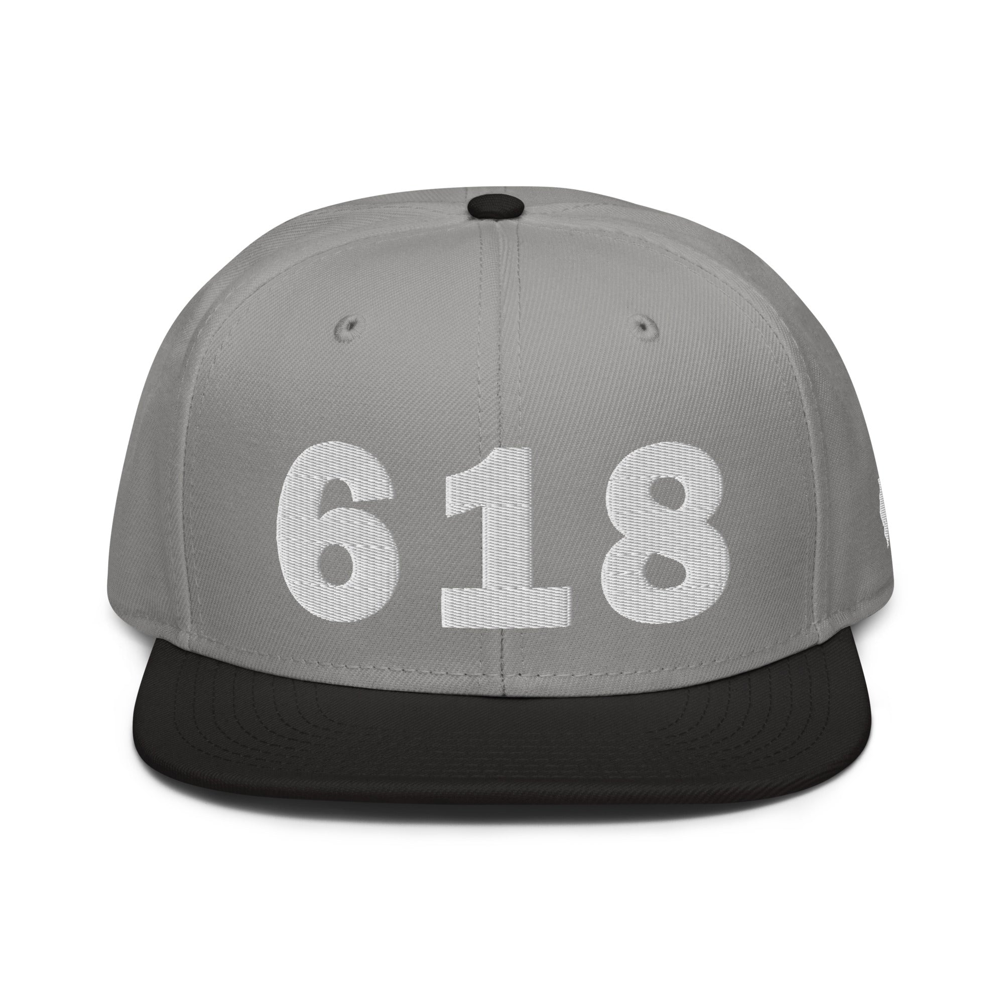 618 Area Code Snapback Hat