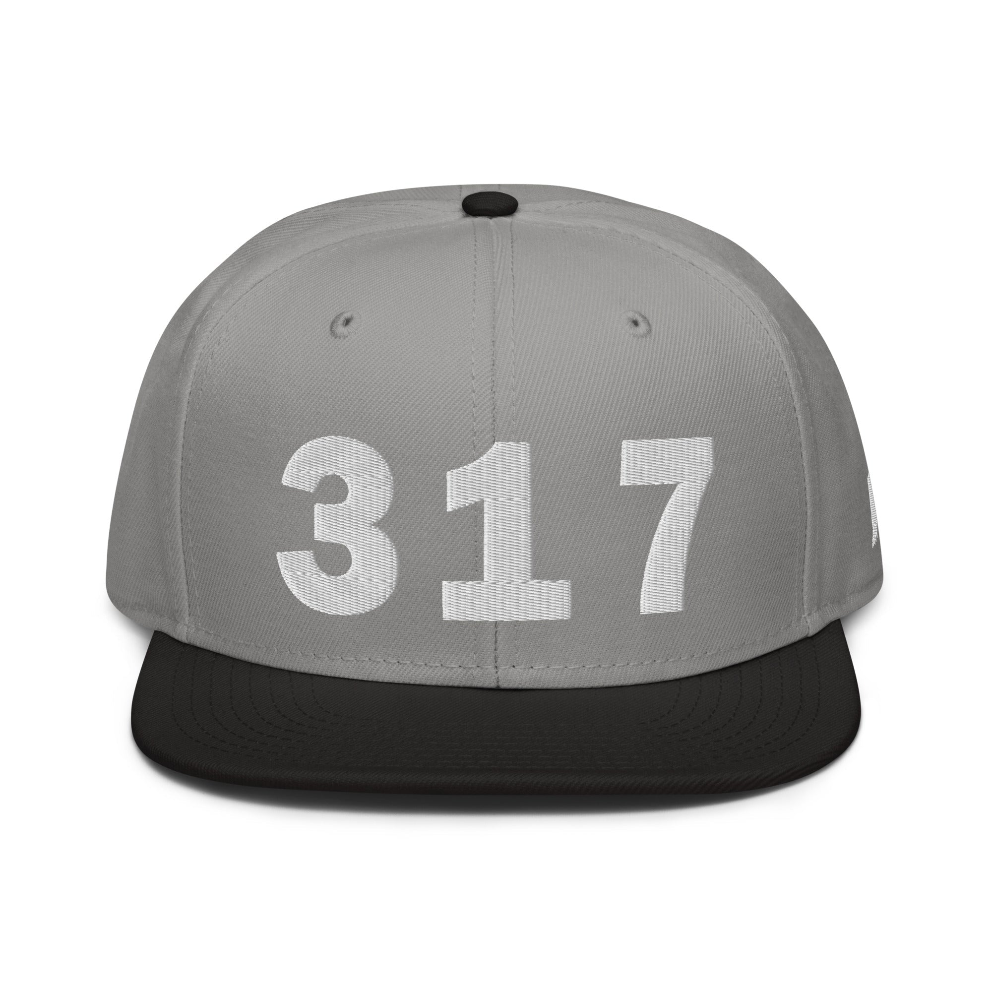 317 Area Code Snapback Hat
