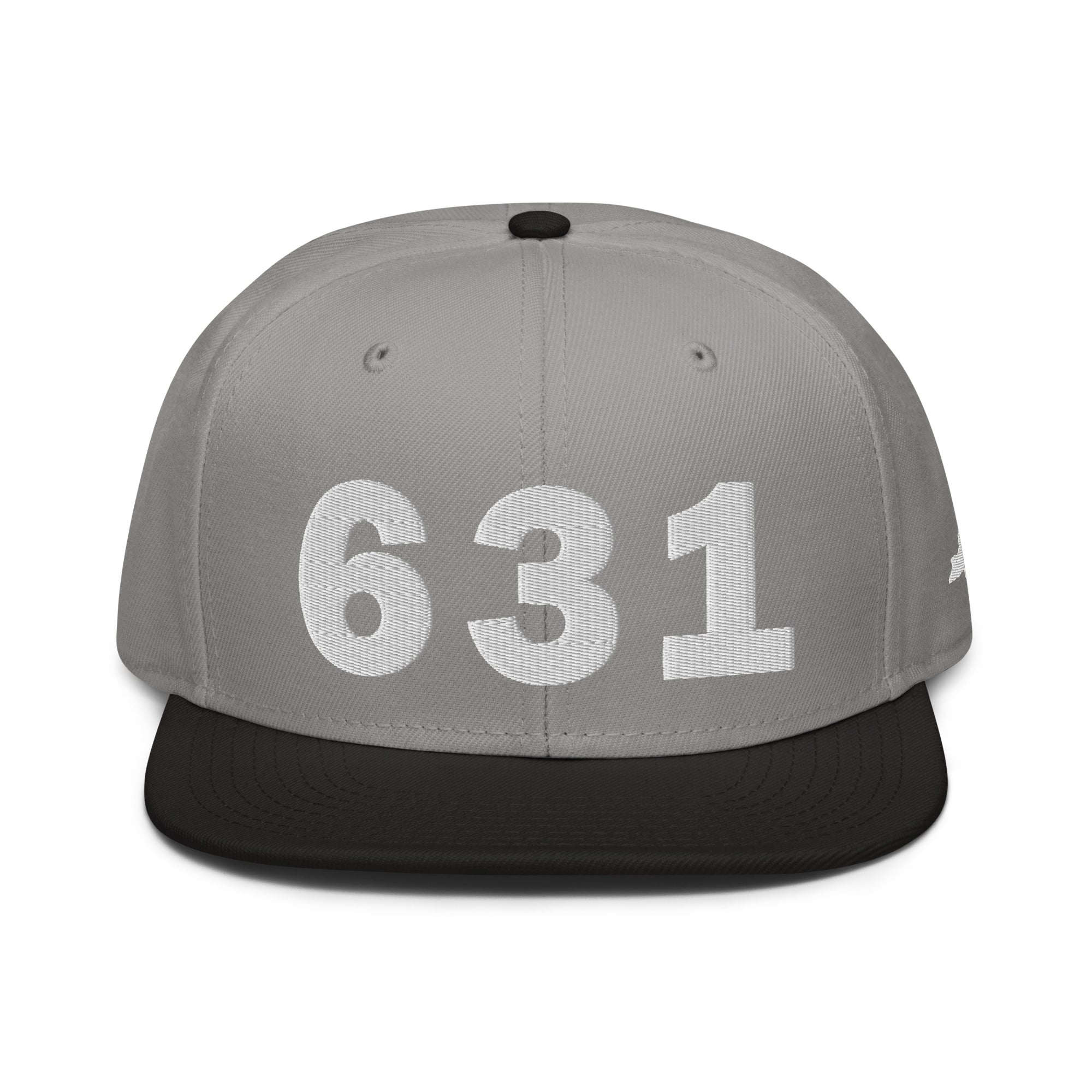 631 Area Code Snapback Hat
