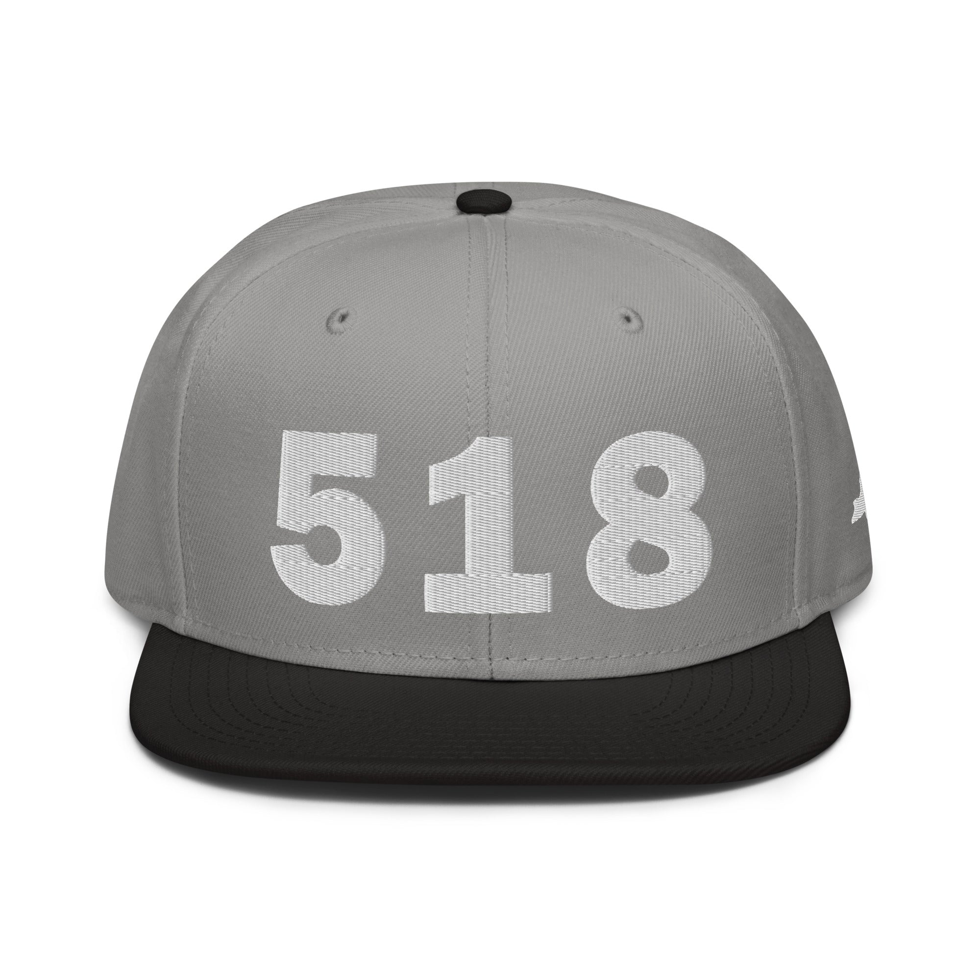 518 Area Code Snapback Hat