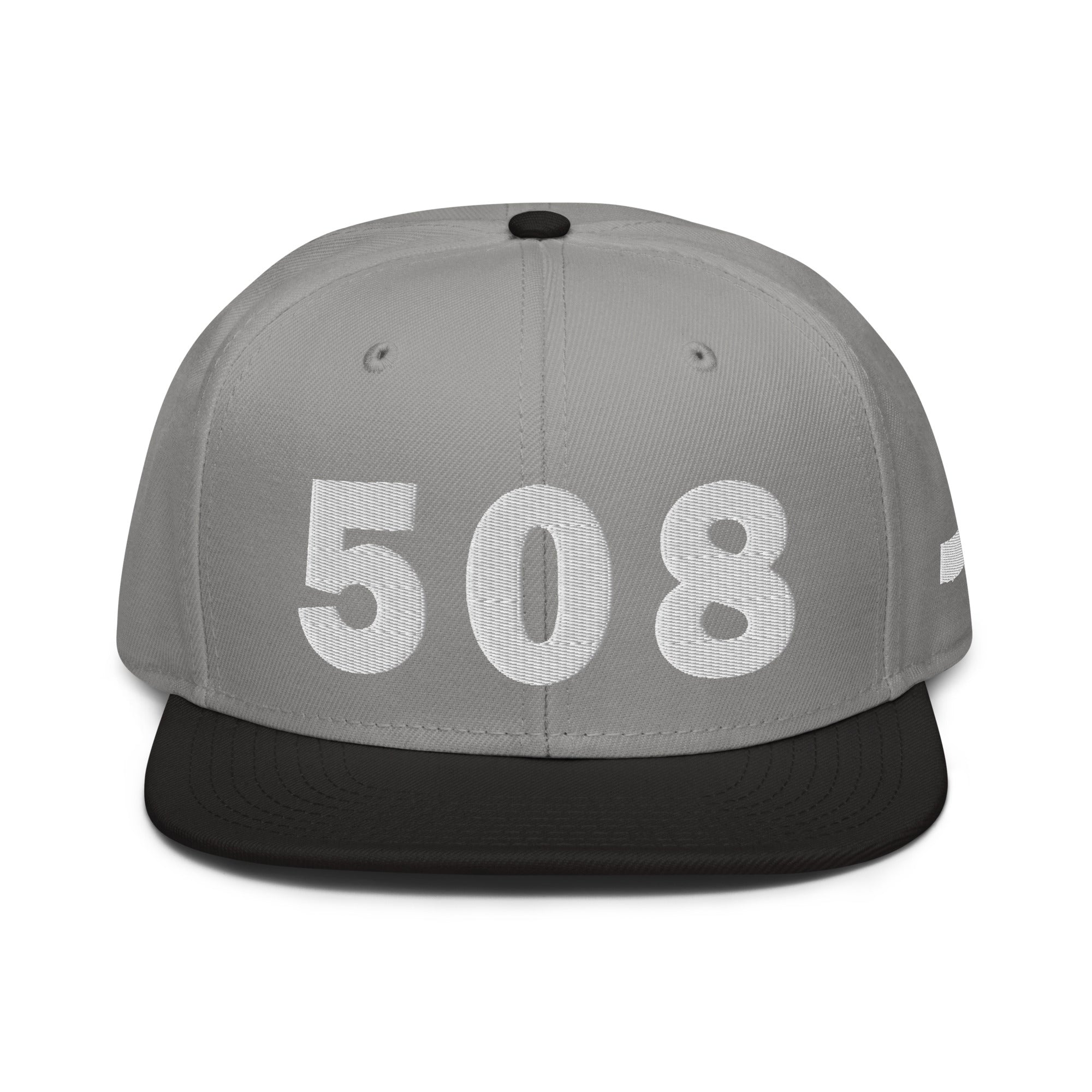 508 Area Code Snapback Hat