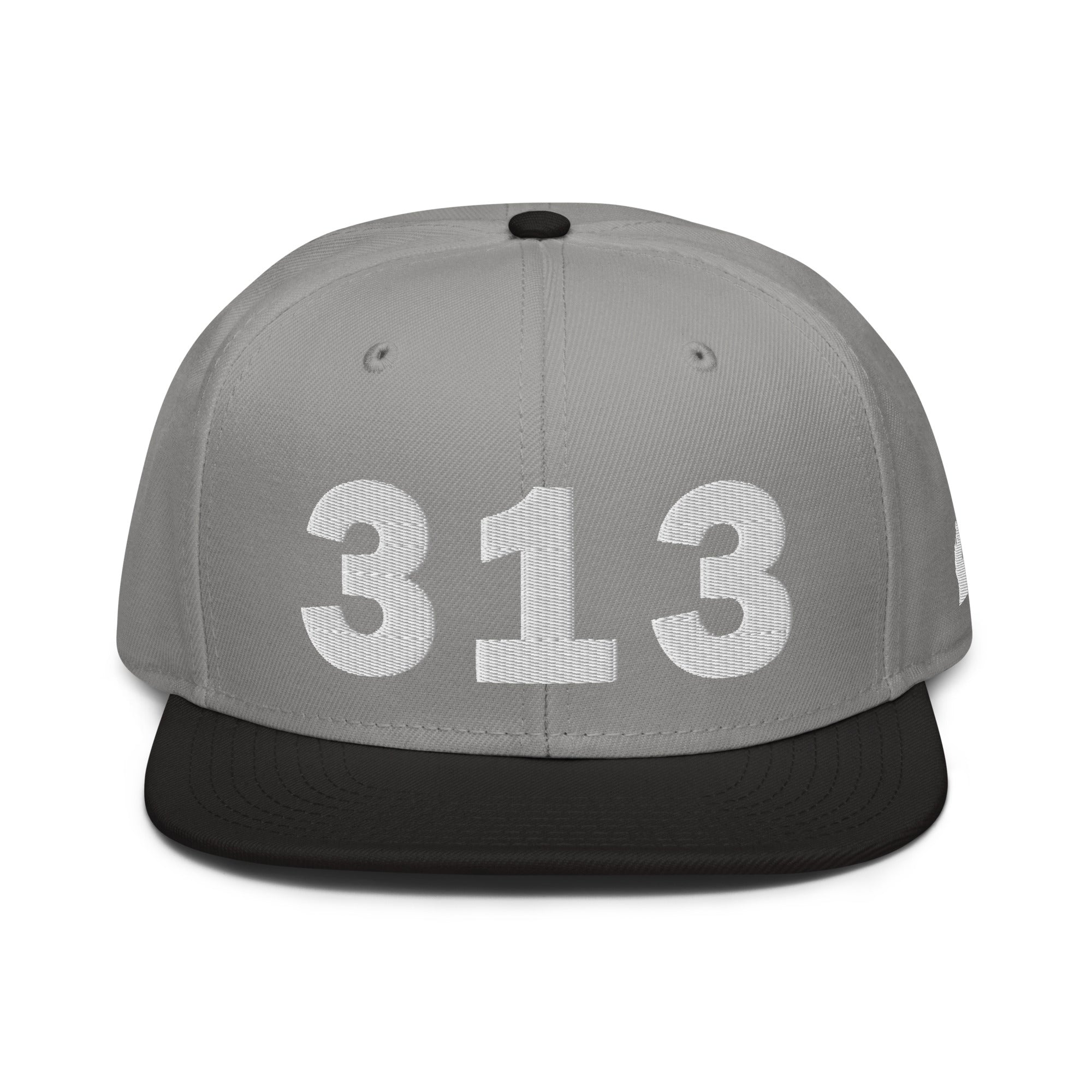 313 Area Code Snapback Hat