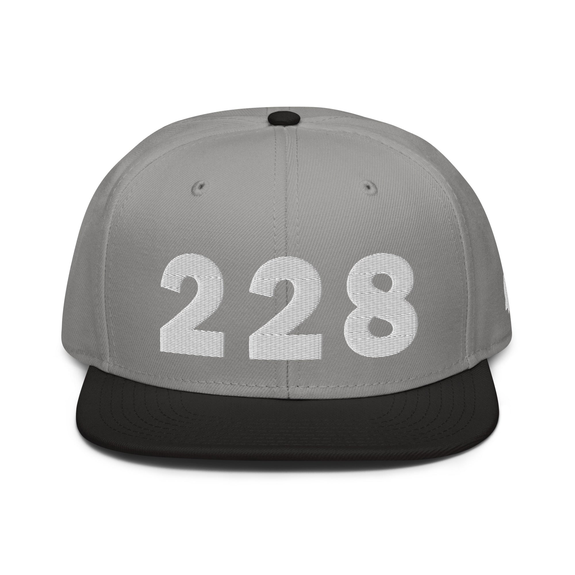 228 Area Code Snapback Hat