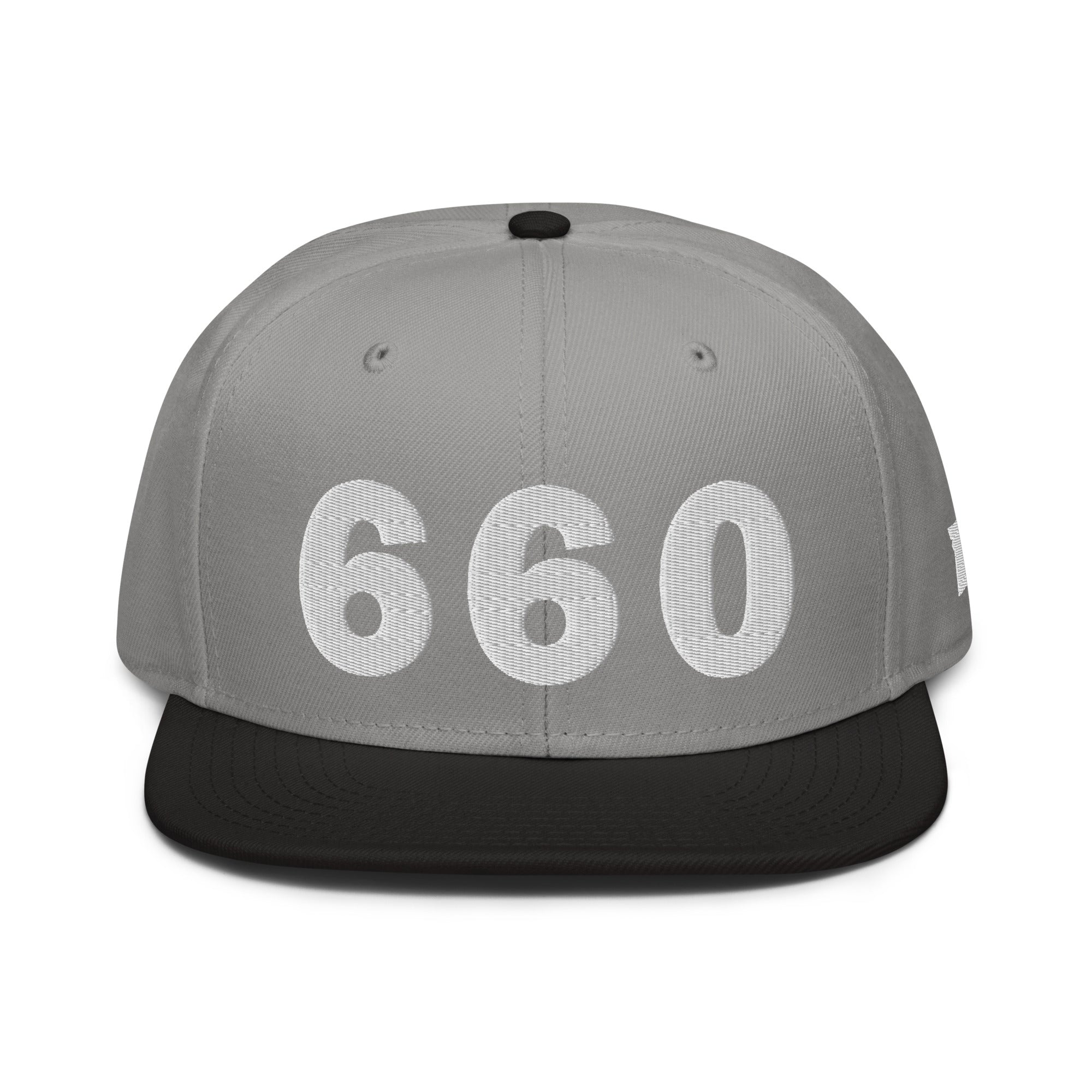 660 Area Code Snapback Hat